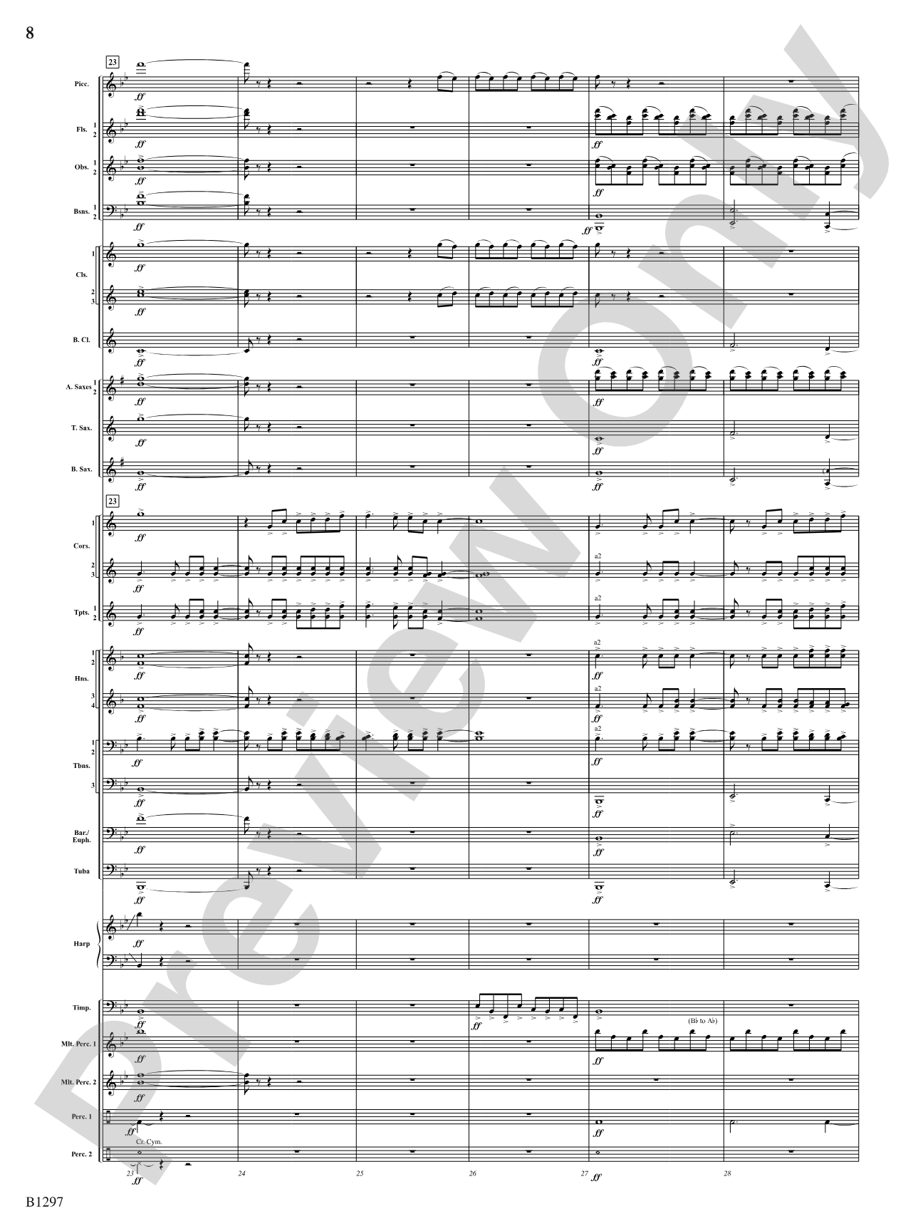 Summit City: Concert Band Conductor Score & Parts