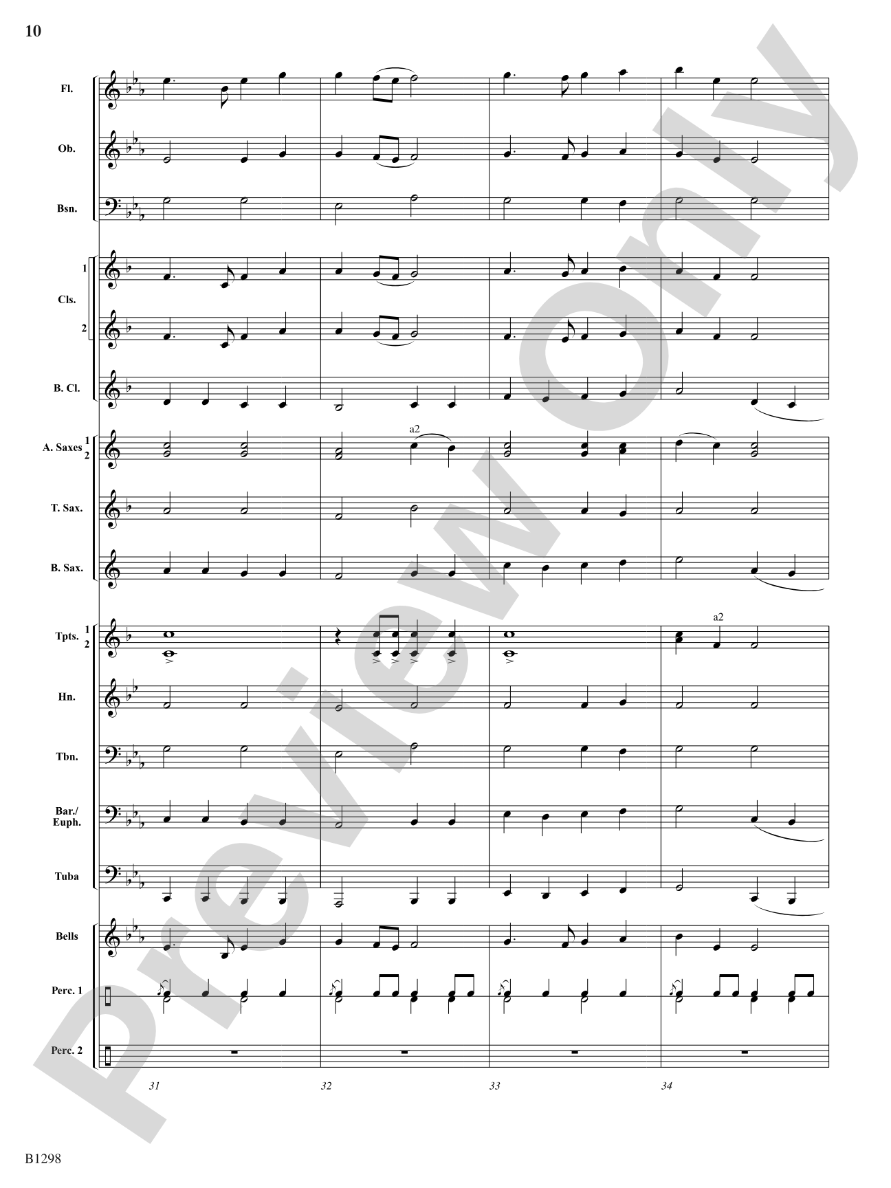 March Ceremonial: Concert Band Conductor Score & Parts