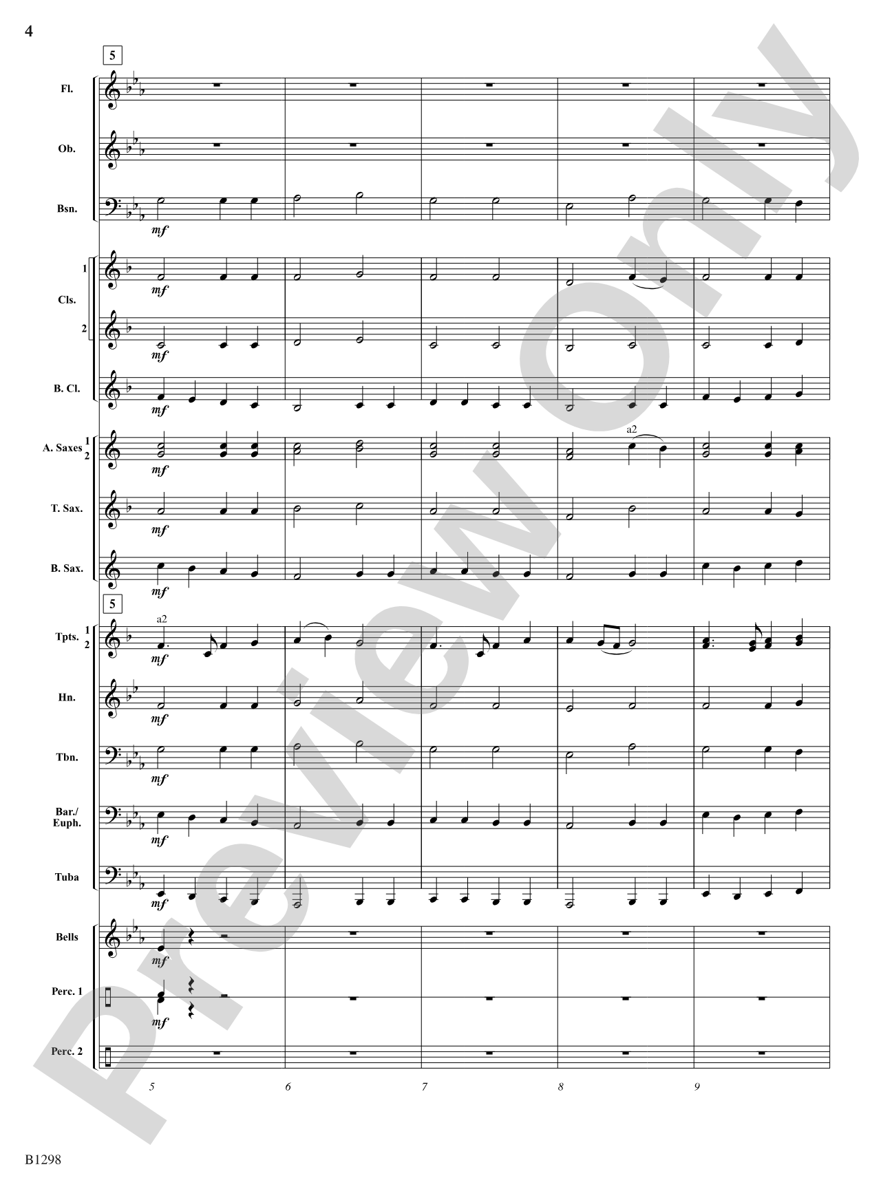 March Ceremonial: Concert Band Conductor Score & Parts