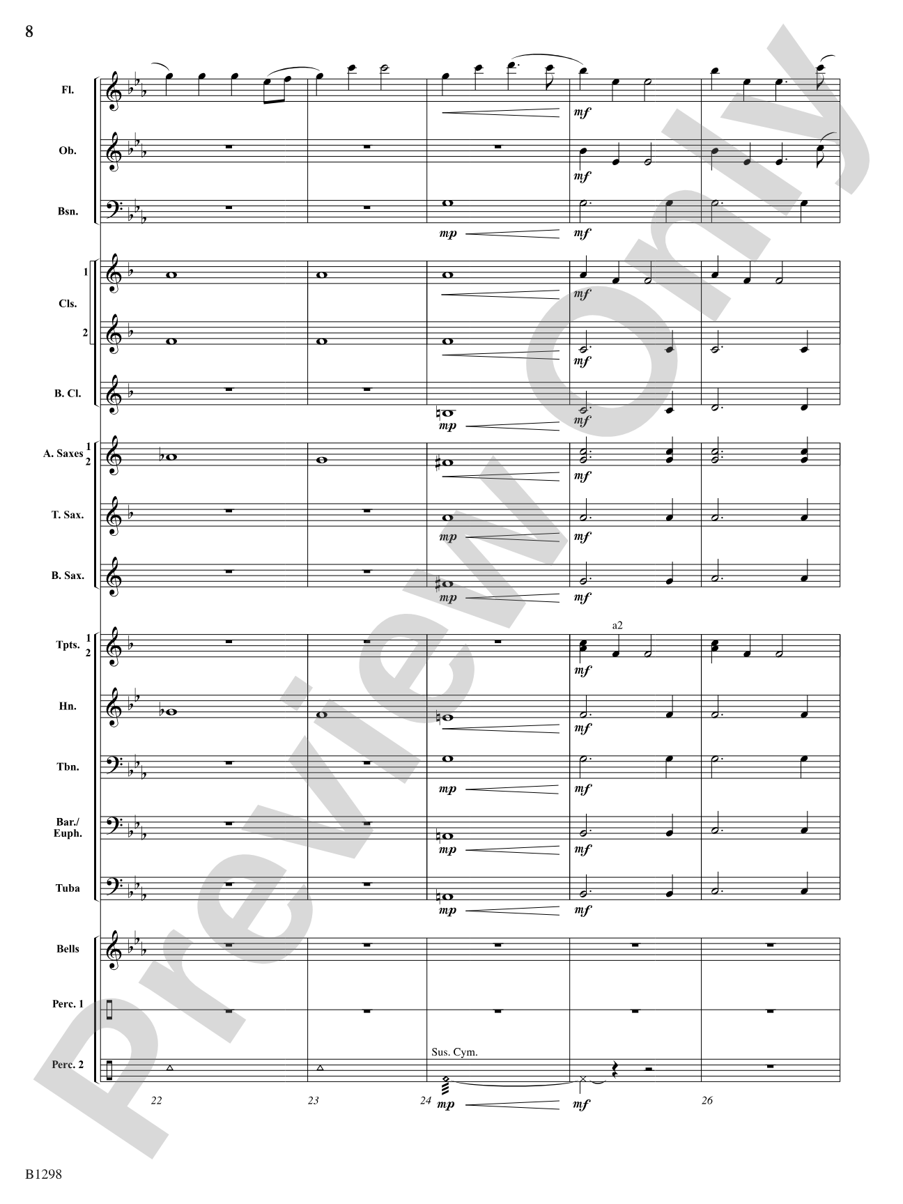 March Ceremonial: Concert Band Conductor Score & Parts