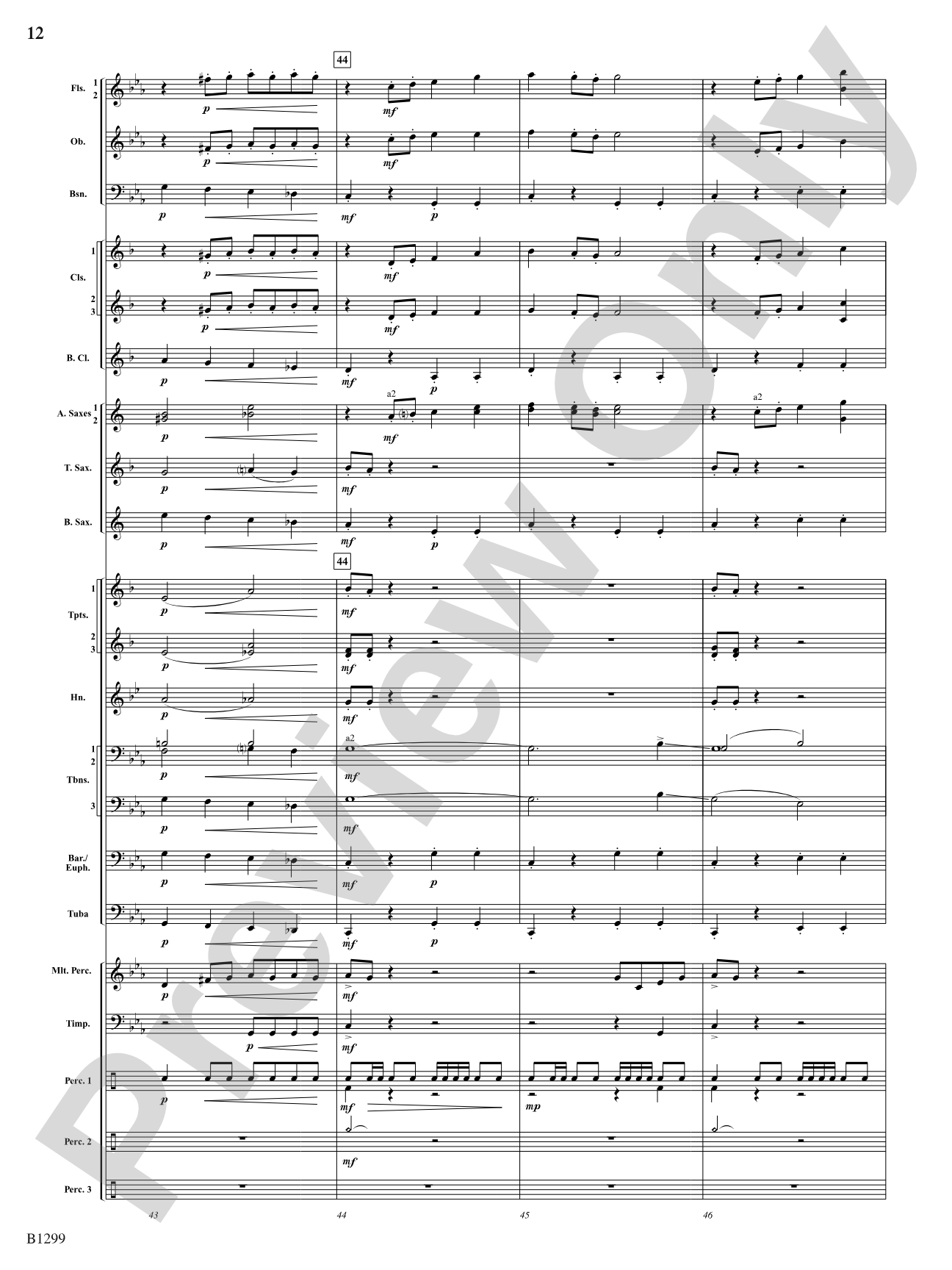 Through Darkened Sleepy Hollow: Concert Band Conductor Score & Parts