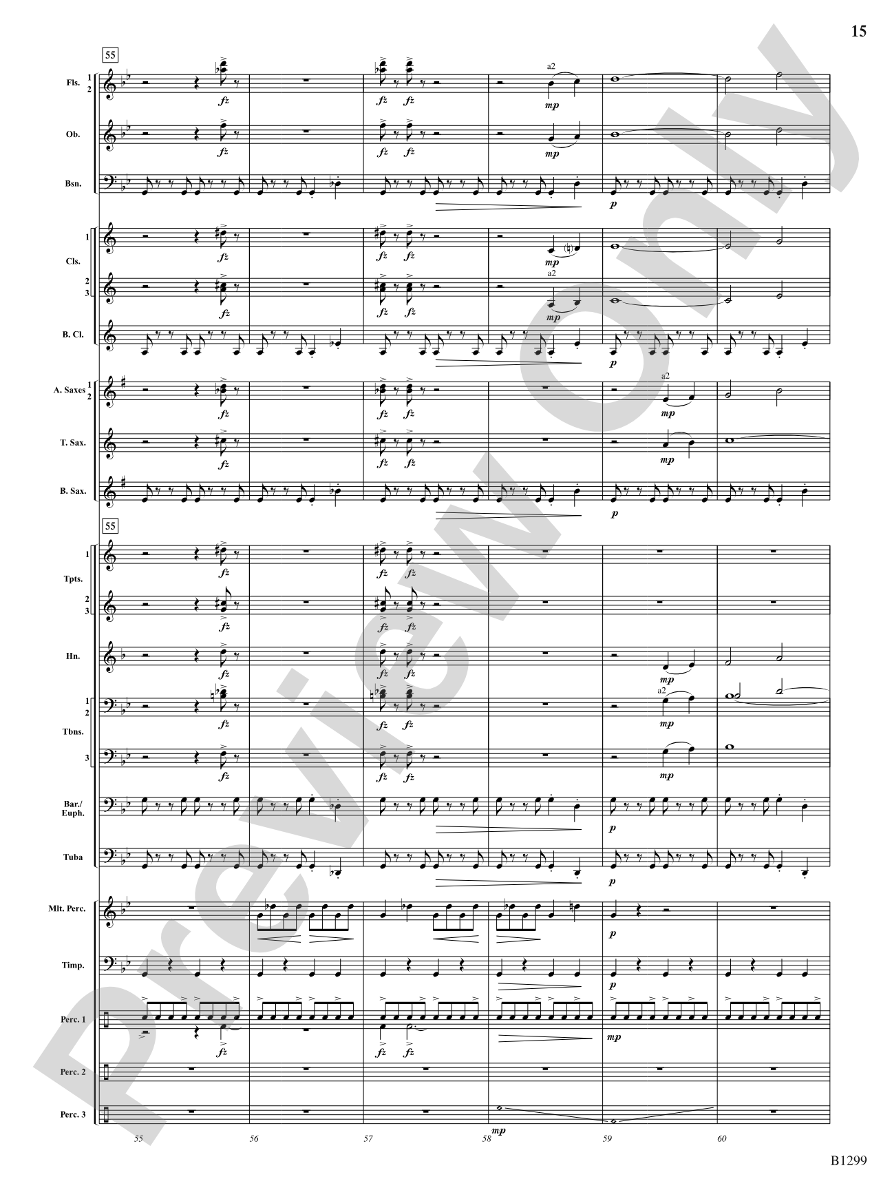 Through Darkened Sleepy Hollow: Concert Band Conductor Score & Parts