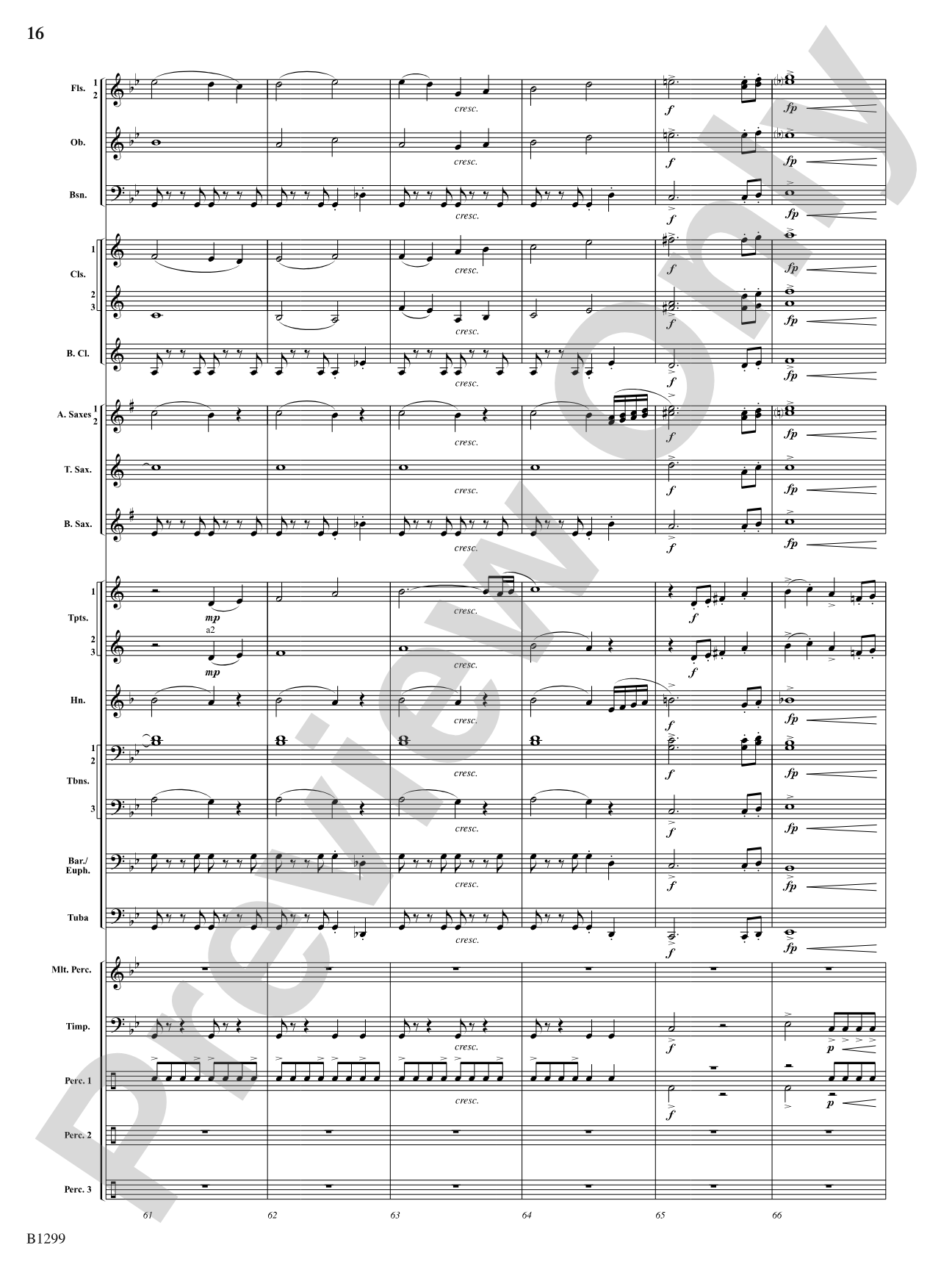 Through Darkened Sleepy Hollow: Concert Band Conductor Score & Parts