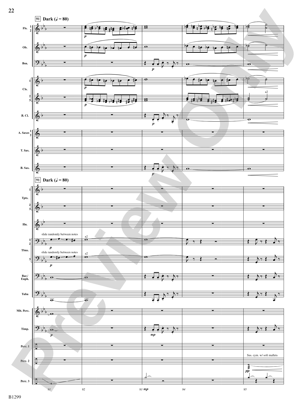 Through Darkened Sleepy Hollow: Concert Band Conductor Score & Parts
