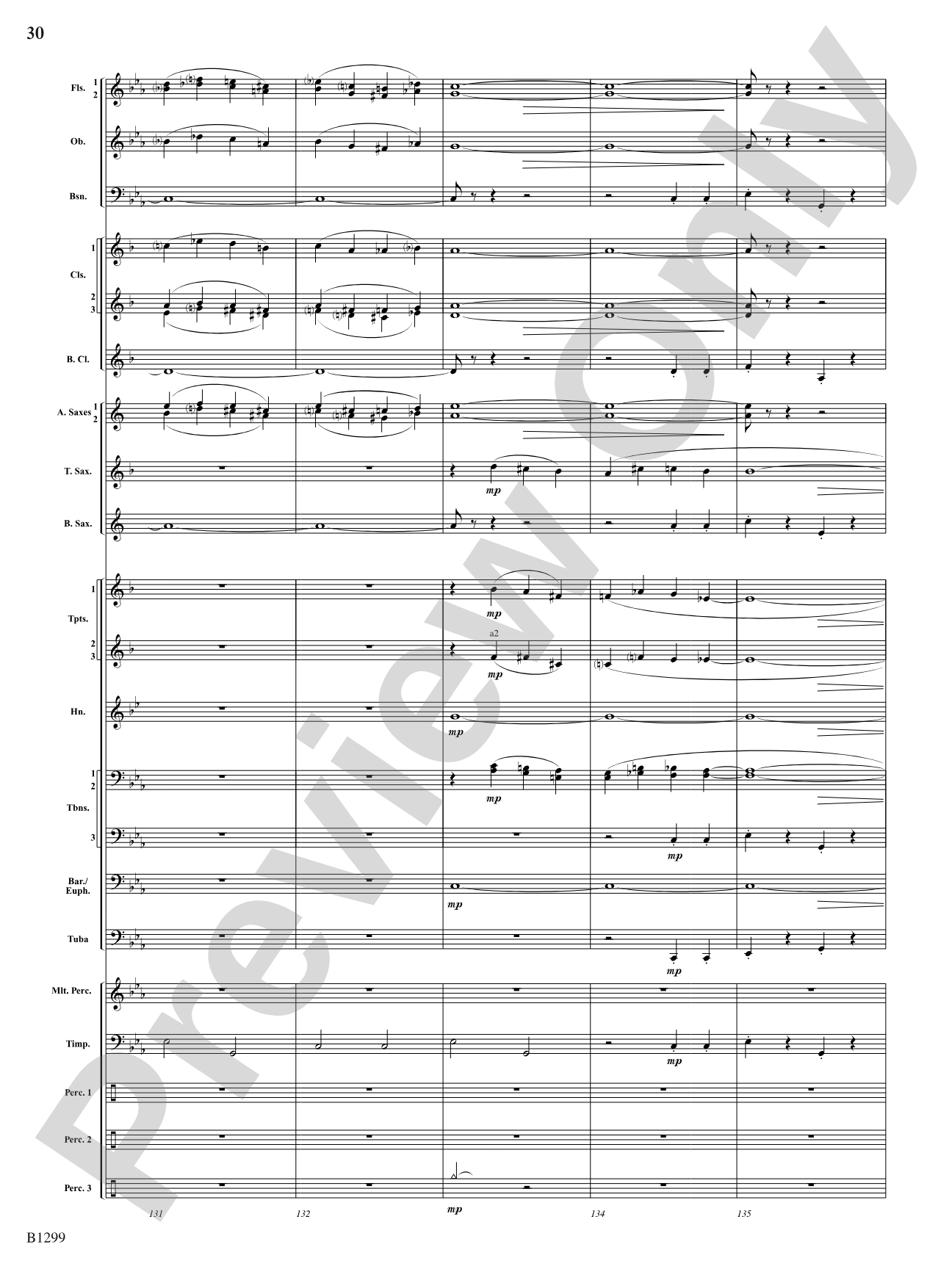 Through Darkened Sleepy Hollow: Concert Band Conductor Score & Parts