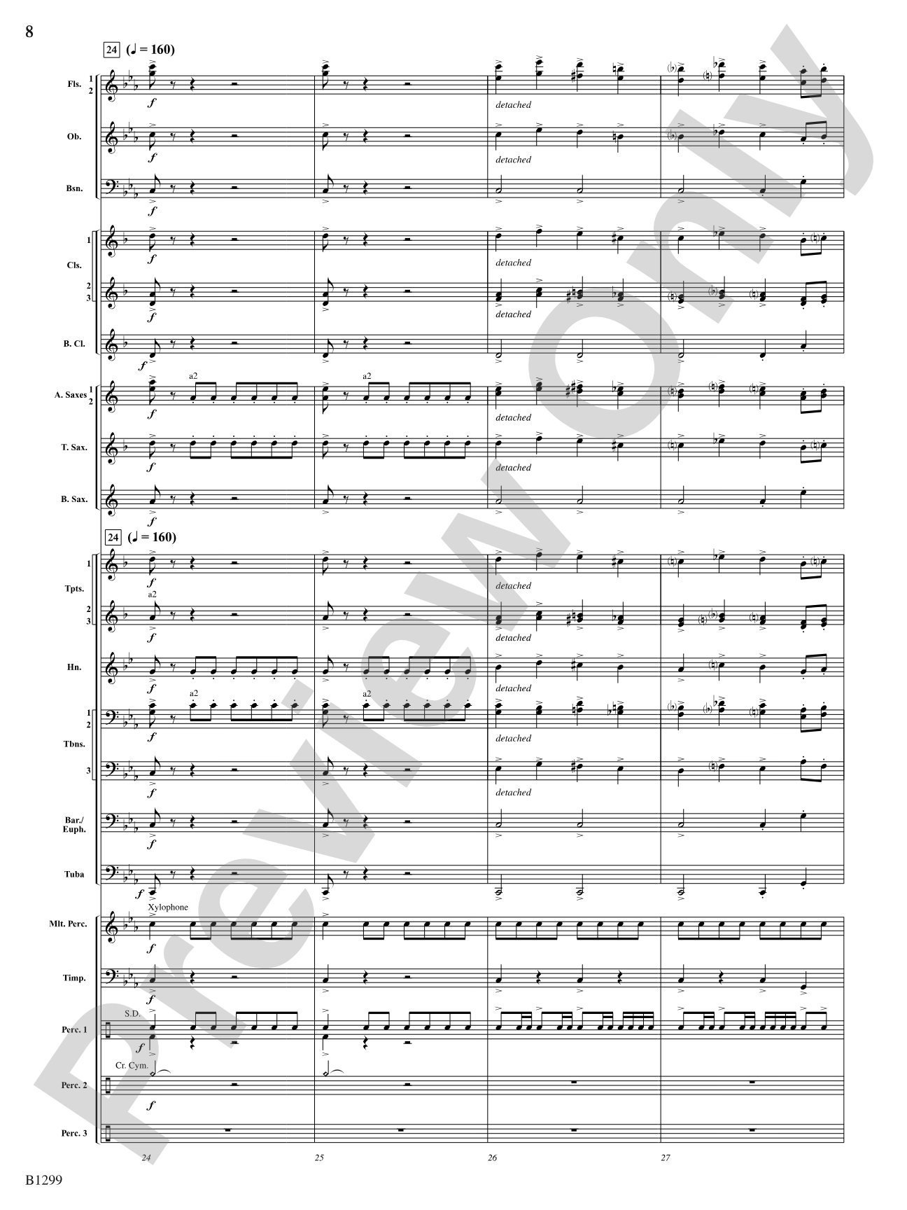 Through Darkened Sleepy Hollow: Concert Band Conductor Score & Parts