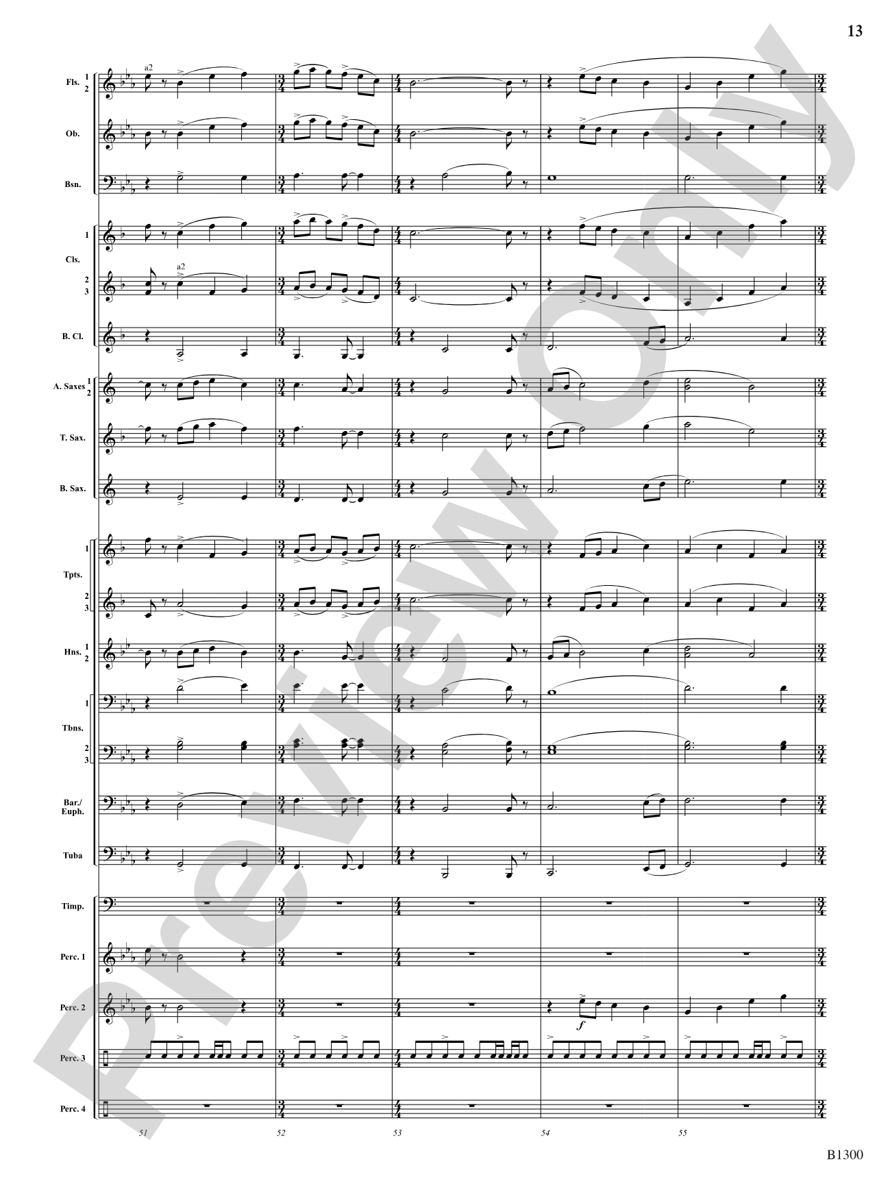 Firefall: Concert Band Conductor Score & Parts