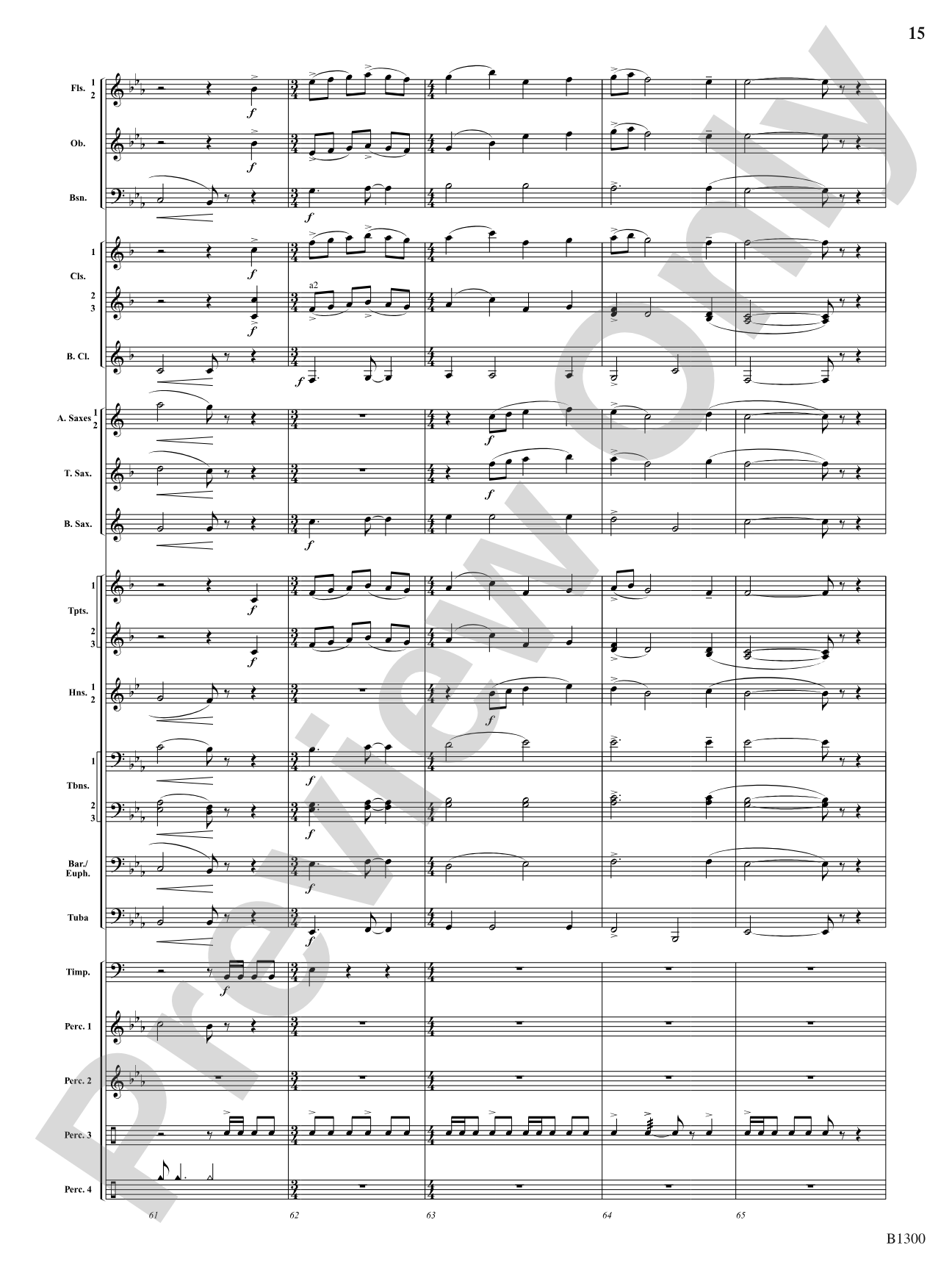 Firefall: Concert Band Conductor Score & Parts