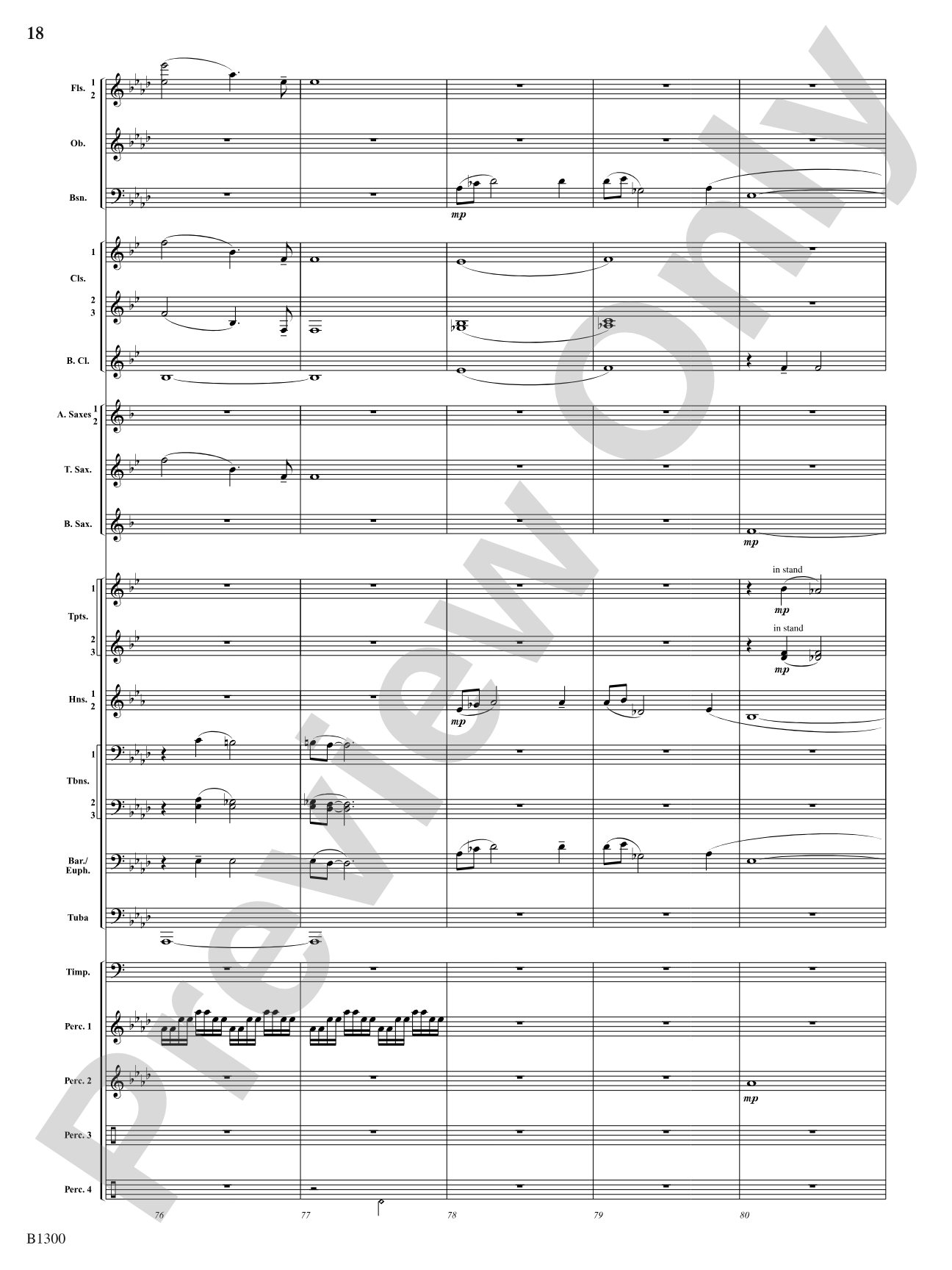 Firefall: Concert Band Conductor Score & Parts
