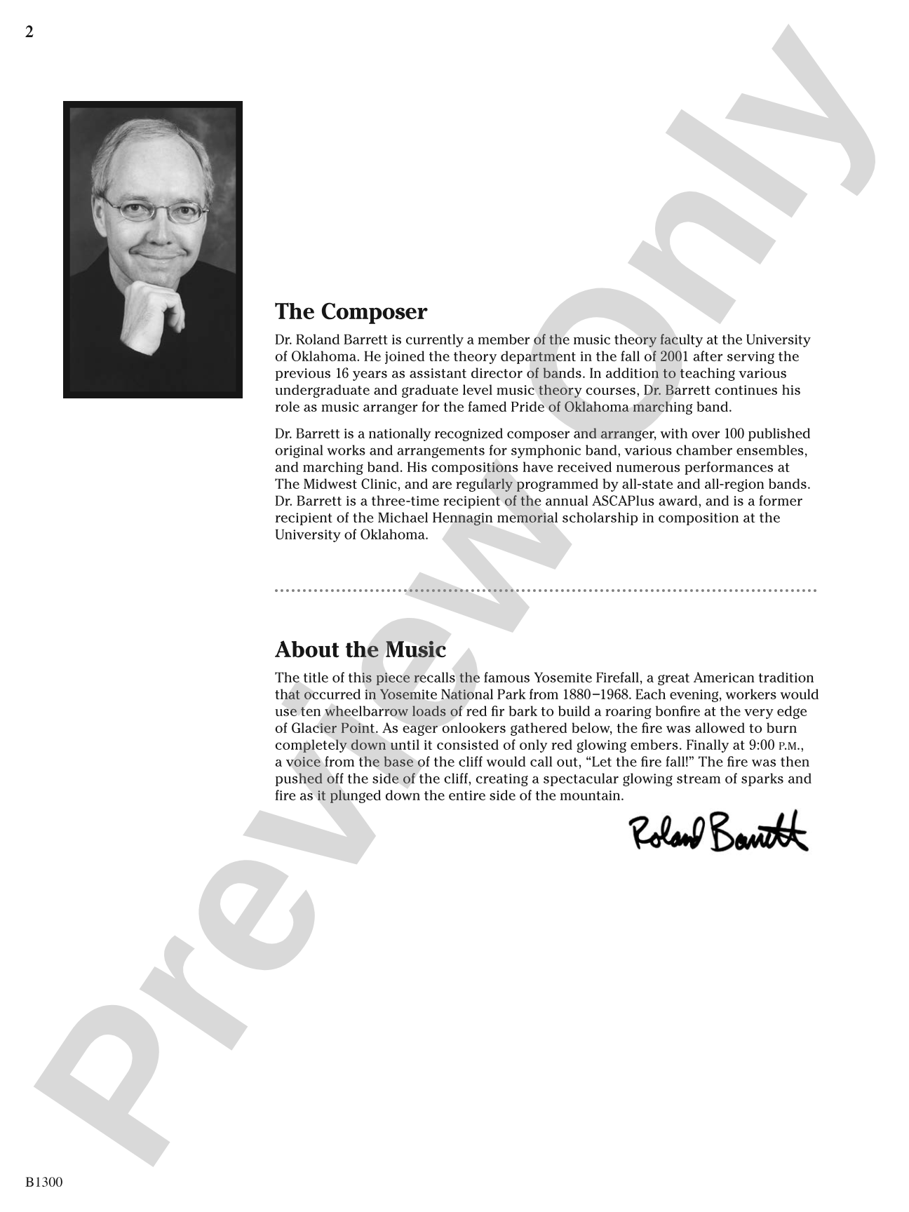 Firefall: Concert Band Conductor Score & Parts