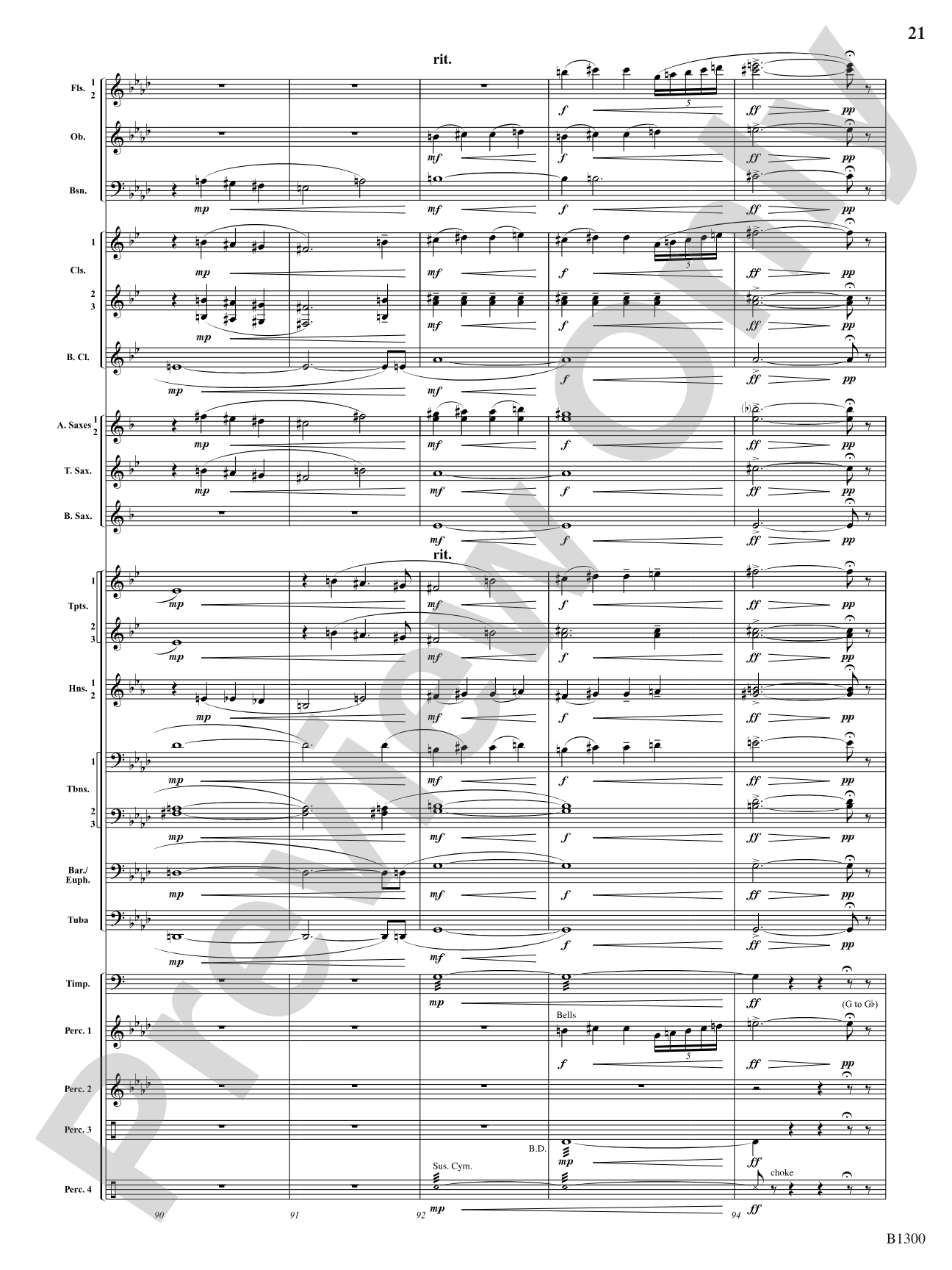 Firefall: Concert Band Conductor Score & Parts