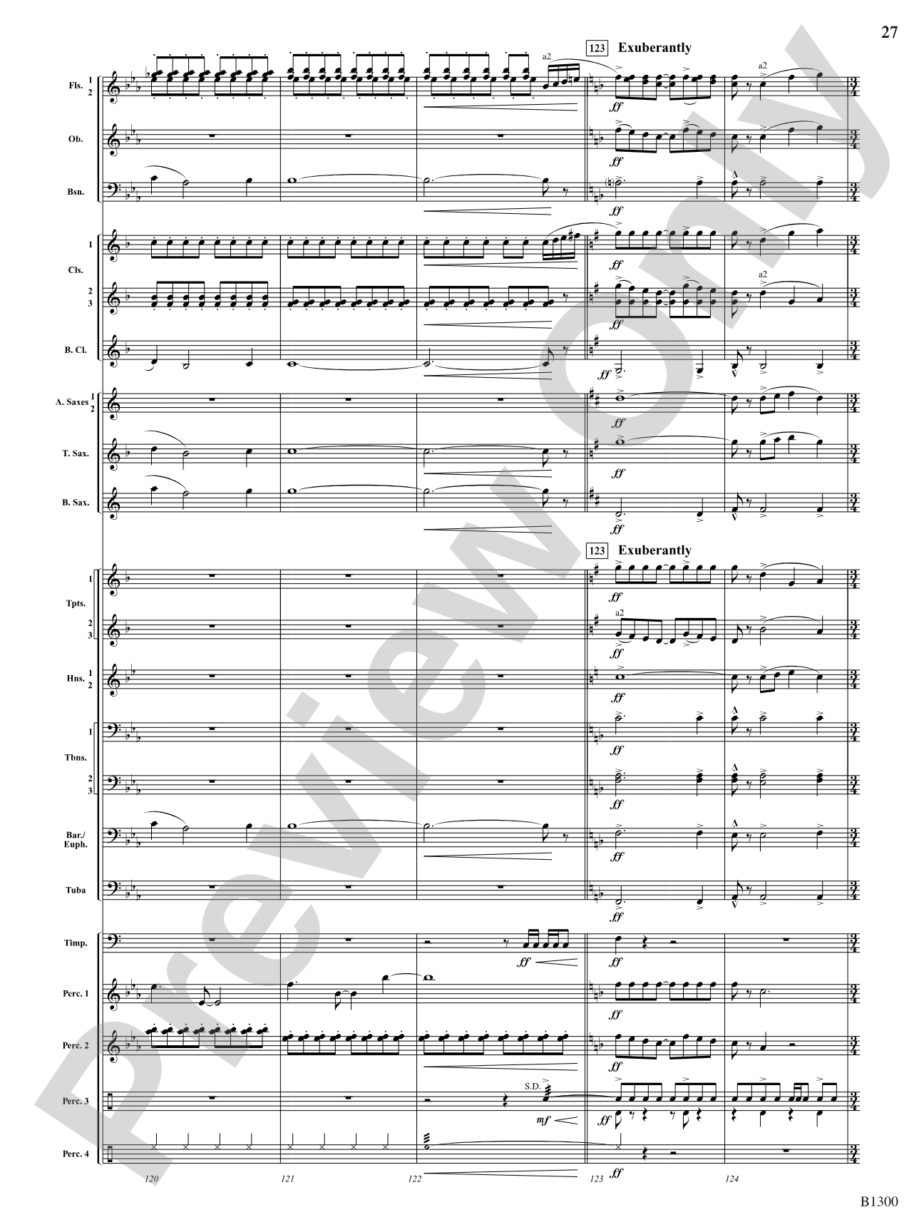 Firefall: Concert Band Conductor Score & Parts