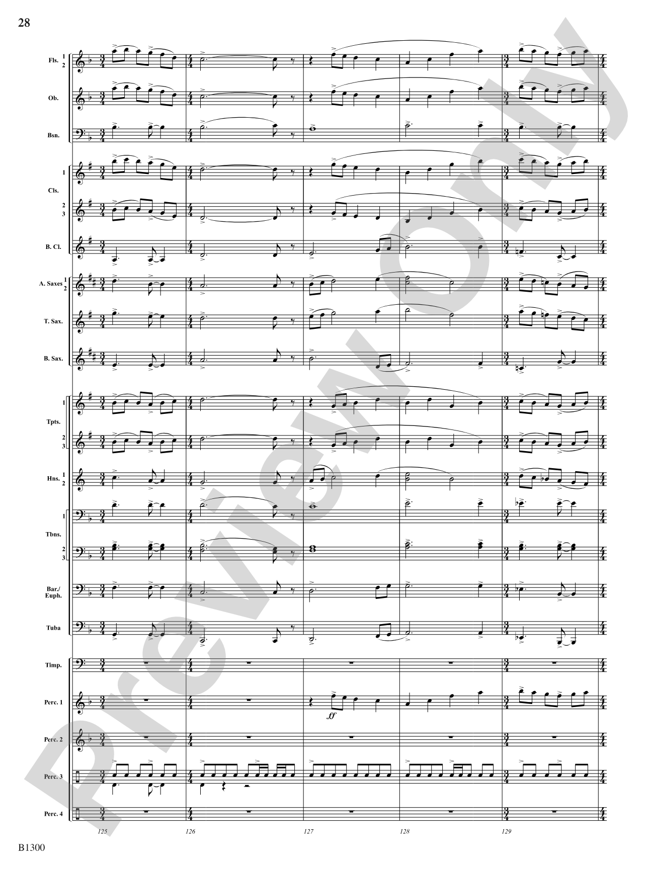 Firefall: Concert Band Conductor Score & Parts