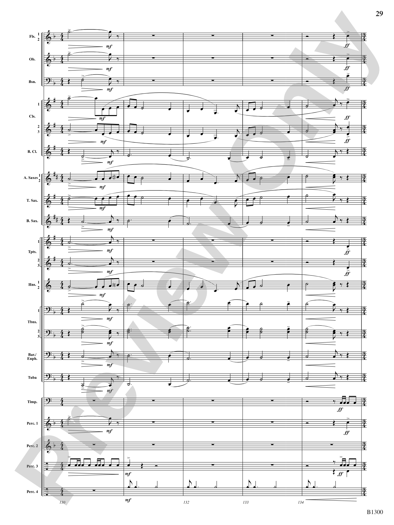 Firefall: Concert Band Conductor Score & Parts