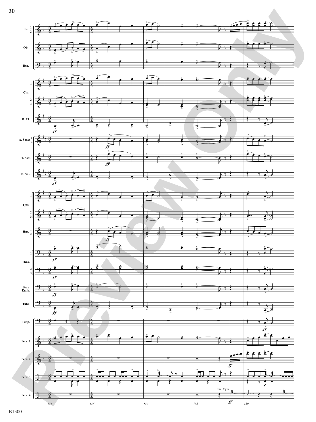 Firefall: Concert Band Conductor Score & Parts