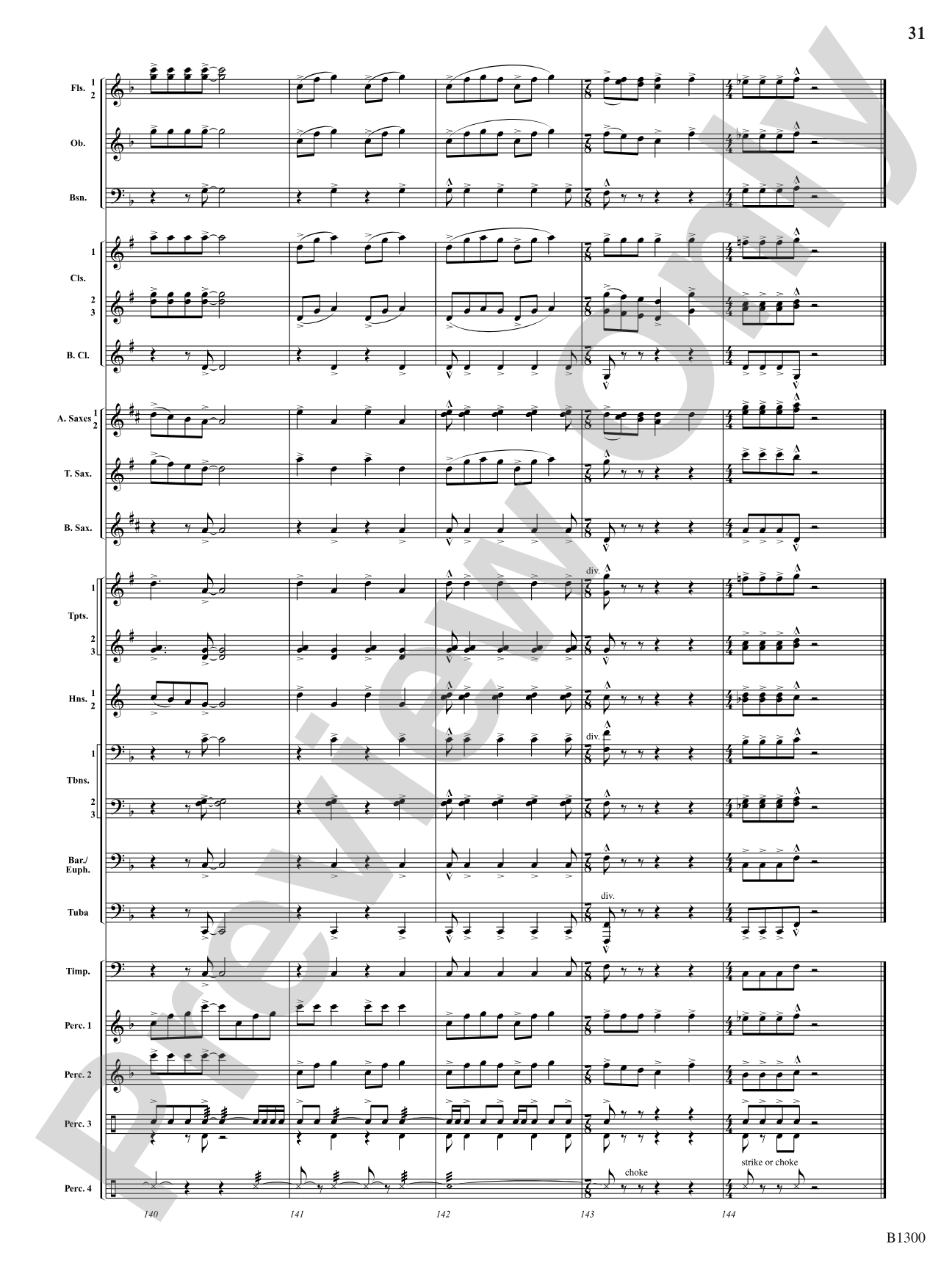 Firefall: Concert Band Conductor Score & Parts