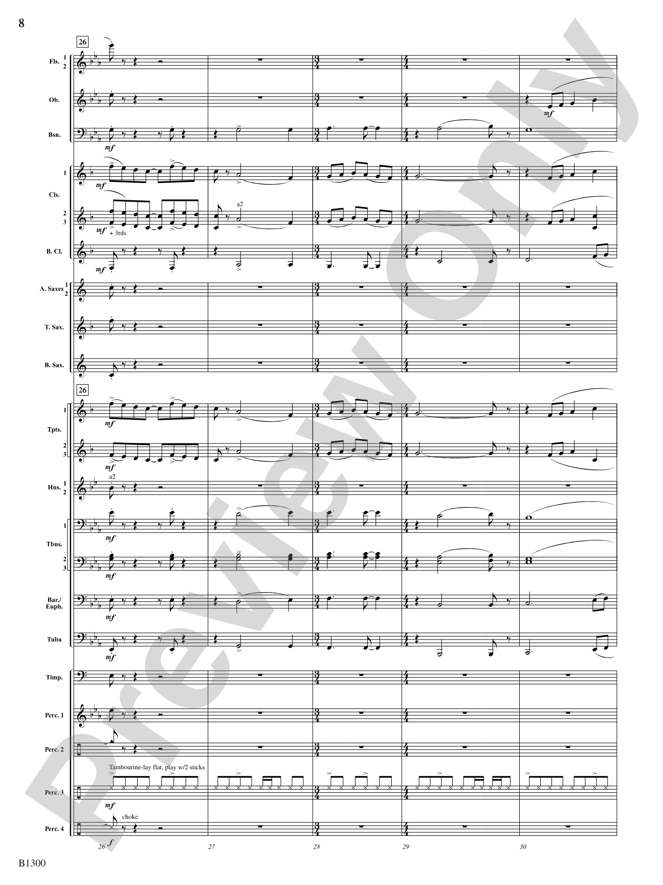 Firefall: Concert Band Conductor Score & Parts