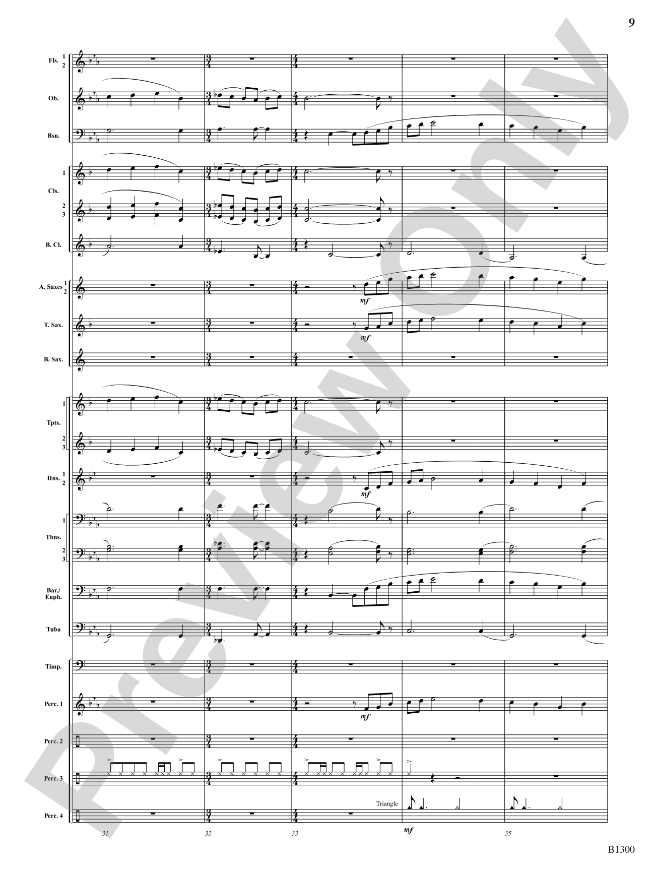 Firefall: Concert Band Conductor Score & Parts