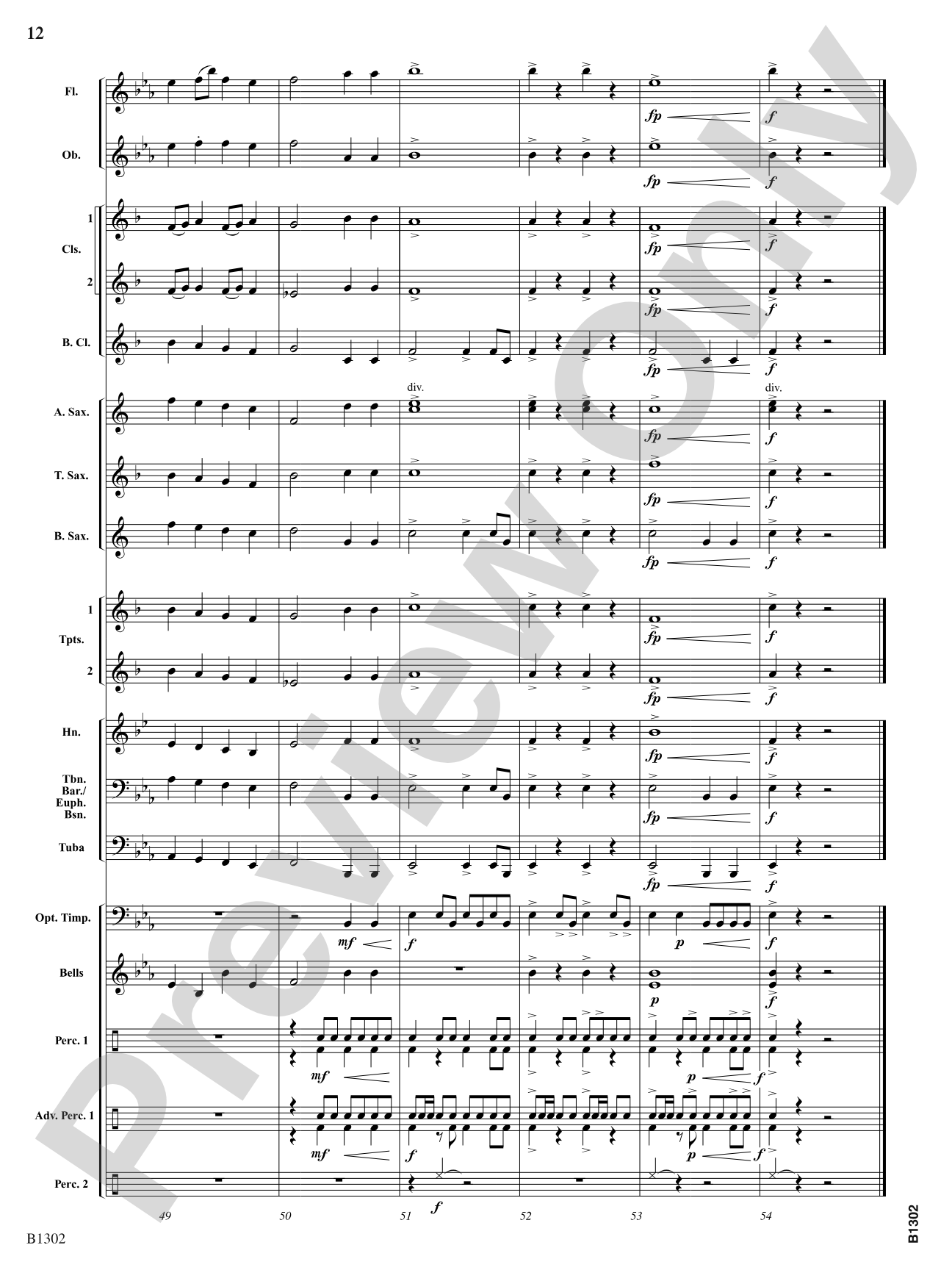 Affirmation: Concert Band Conductor Score & Parts