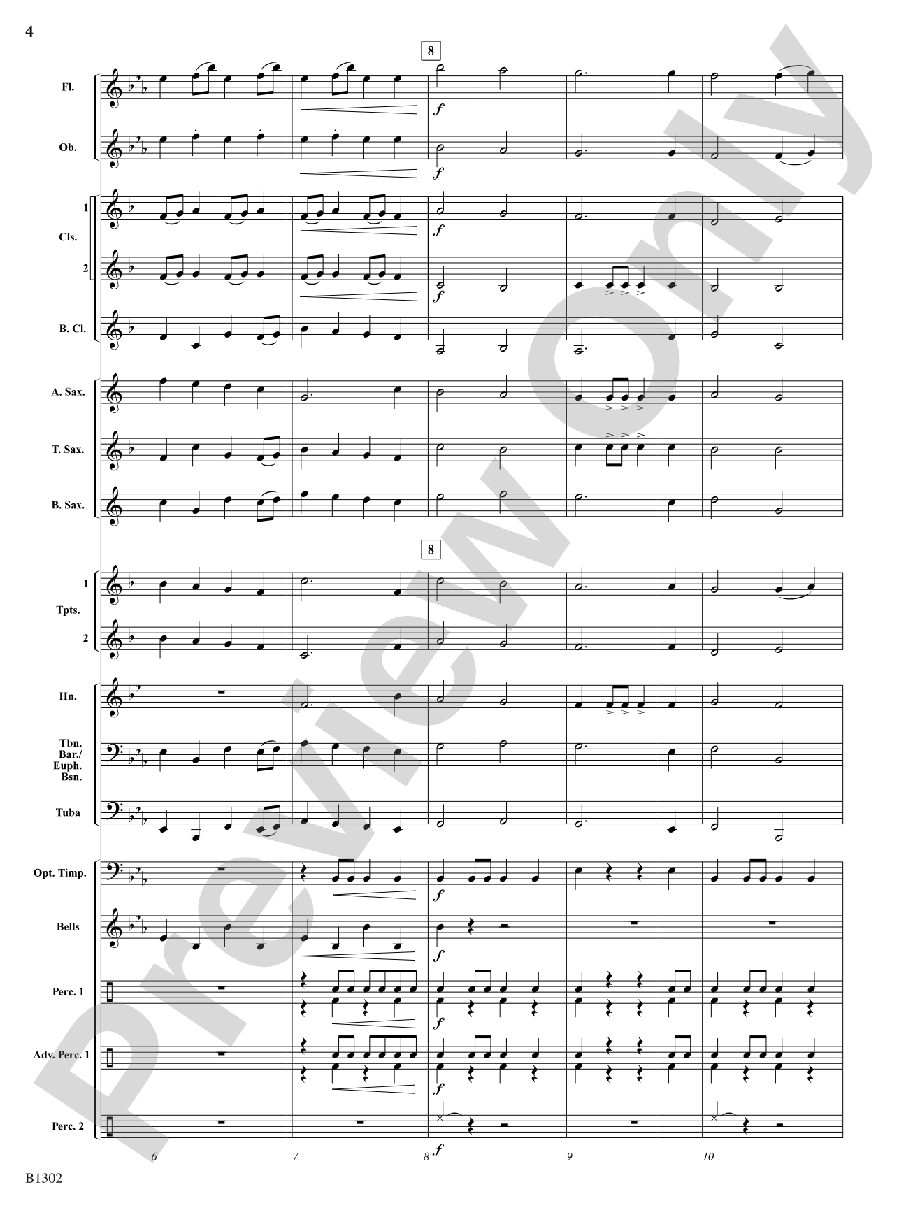Affirmation: Concert Band Conductor Score & Parts