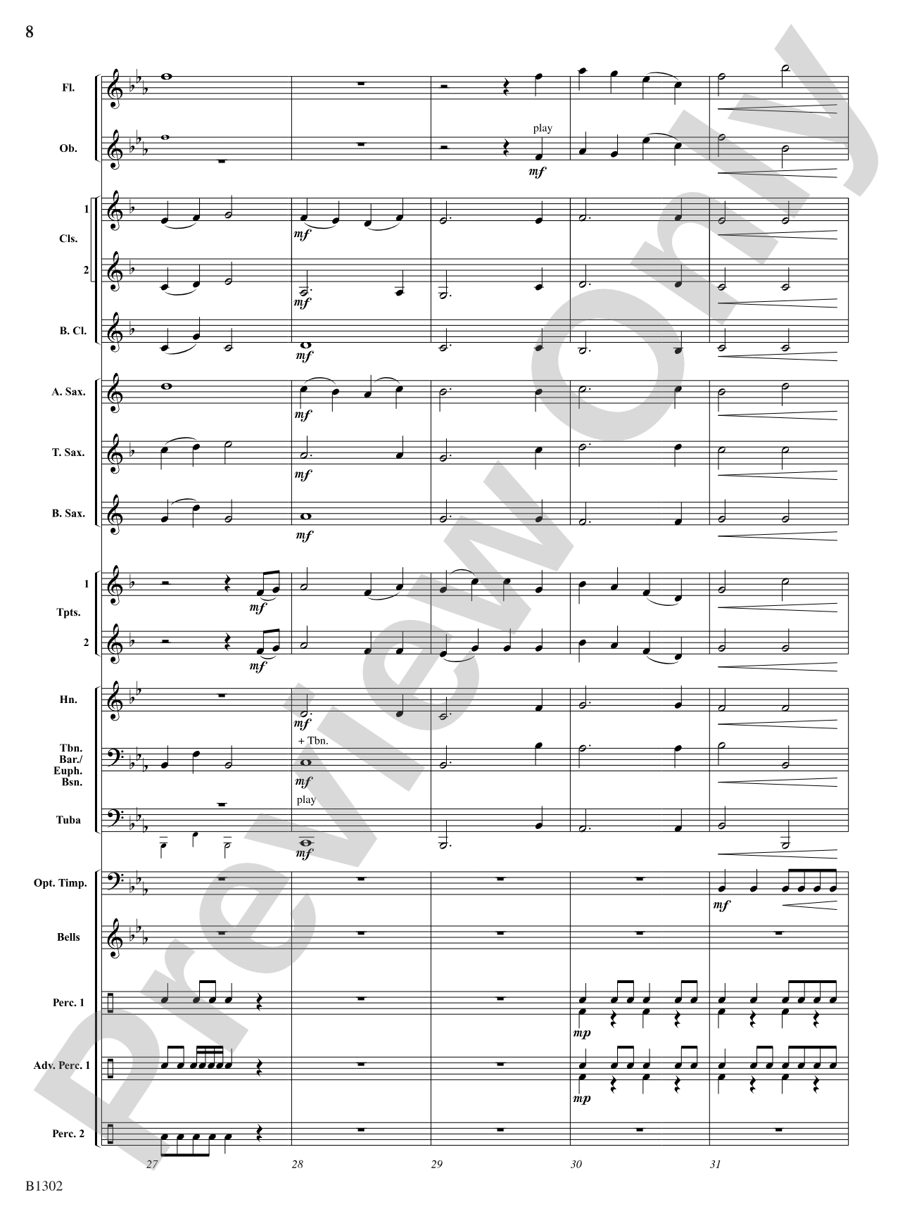 Affirmation: Concert Band Conductor Score & Parts
