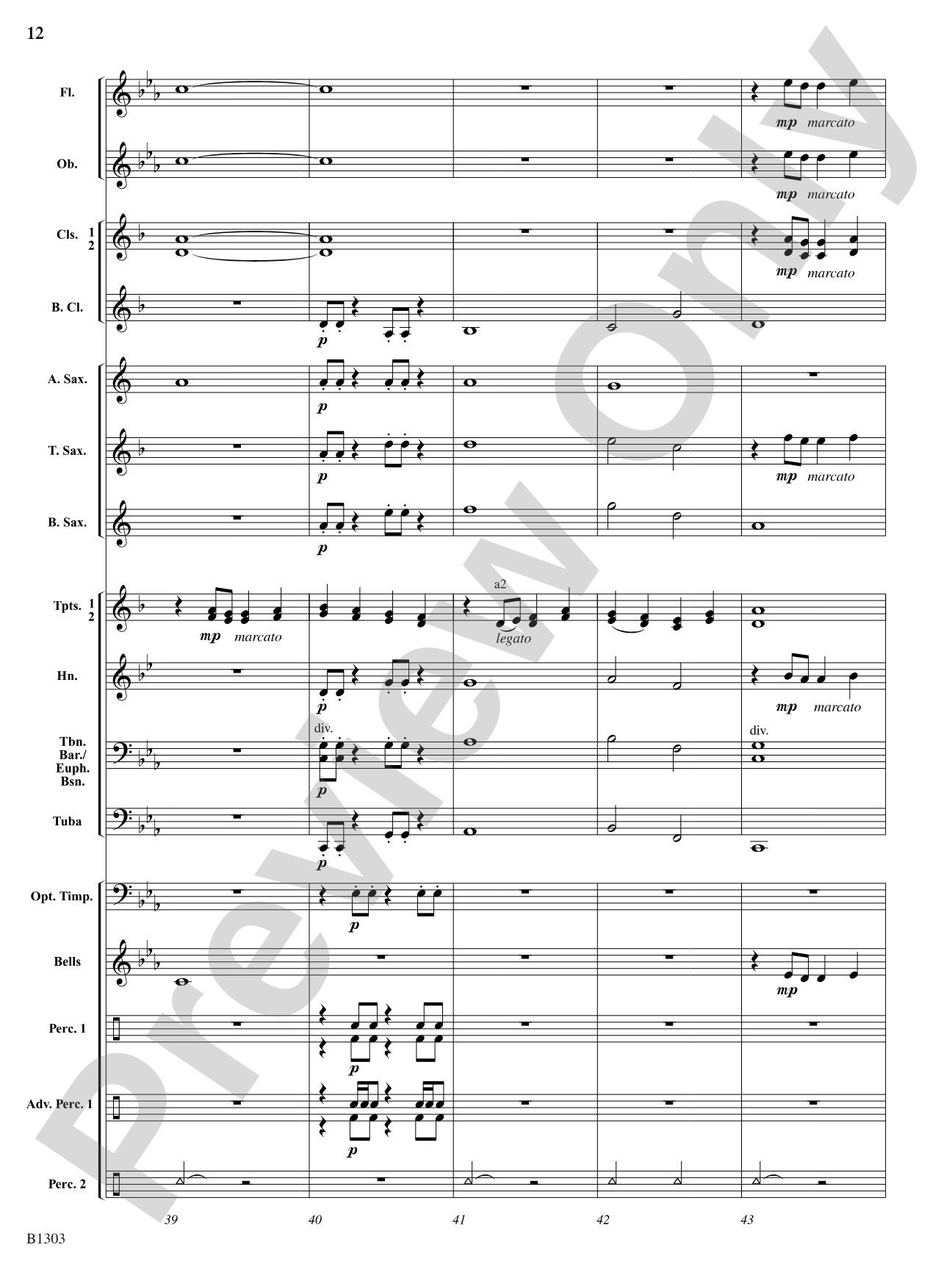 Majestica: Concert Band Conductor Score & Parts