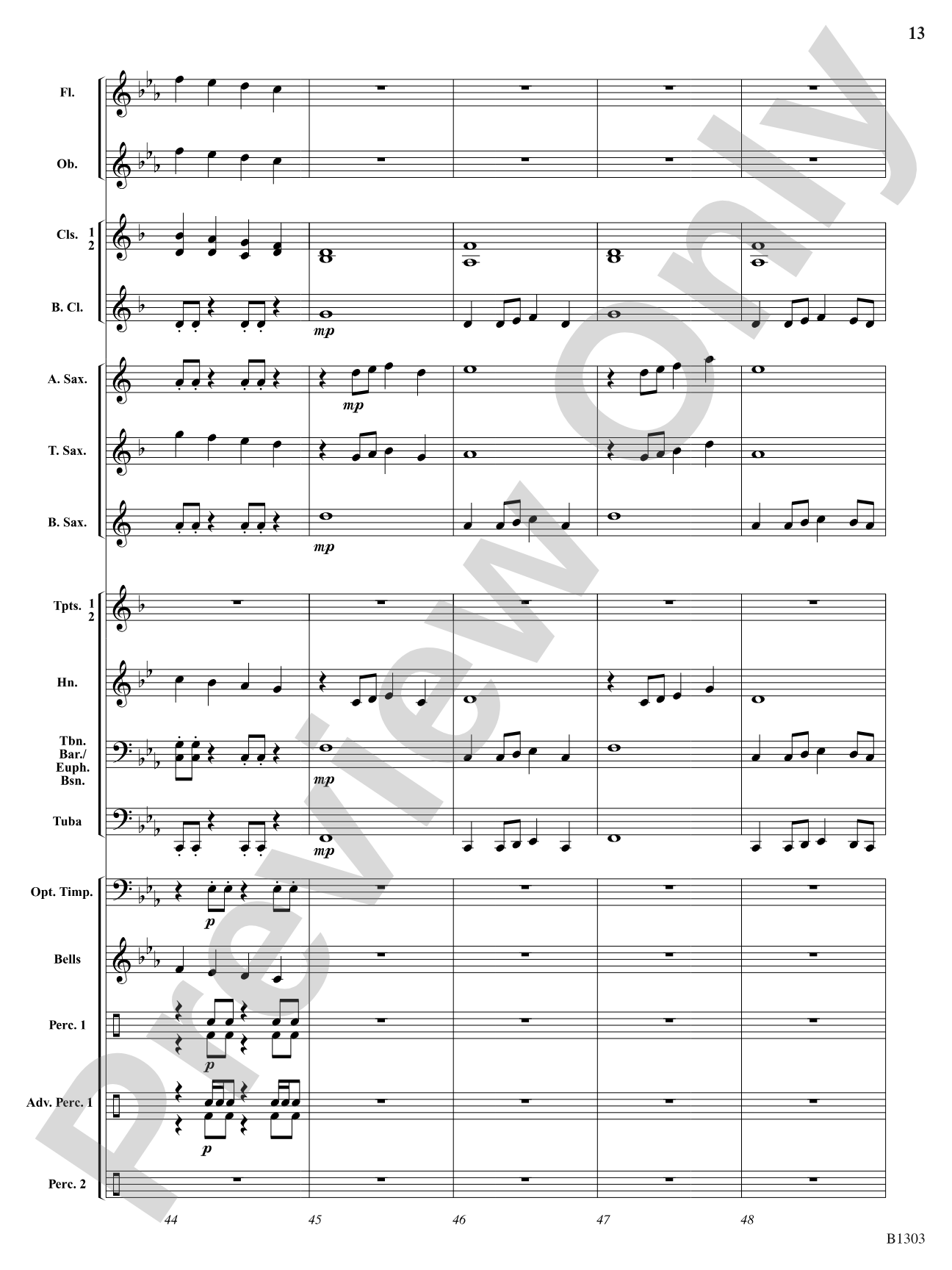 Majestica: Concert Band Conductor Score & Parts