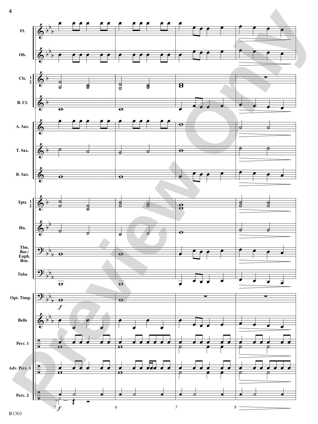 Majestica: Concert Band Conductor Score & Parts