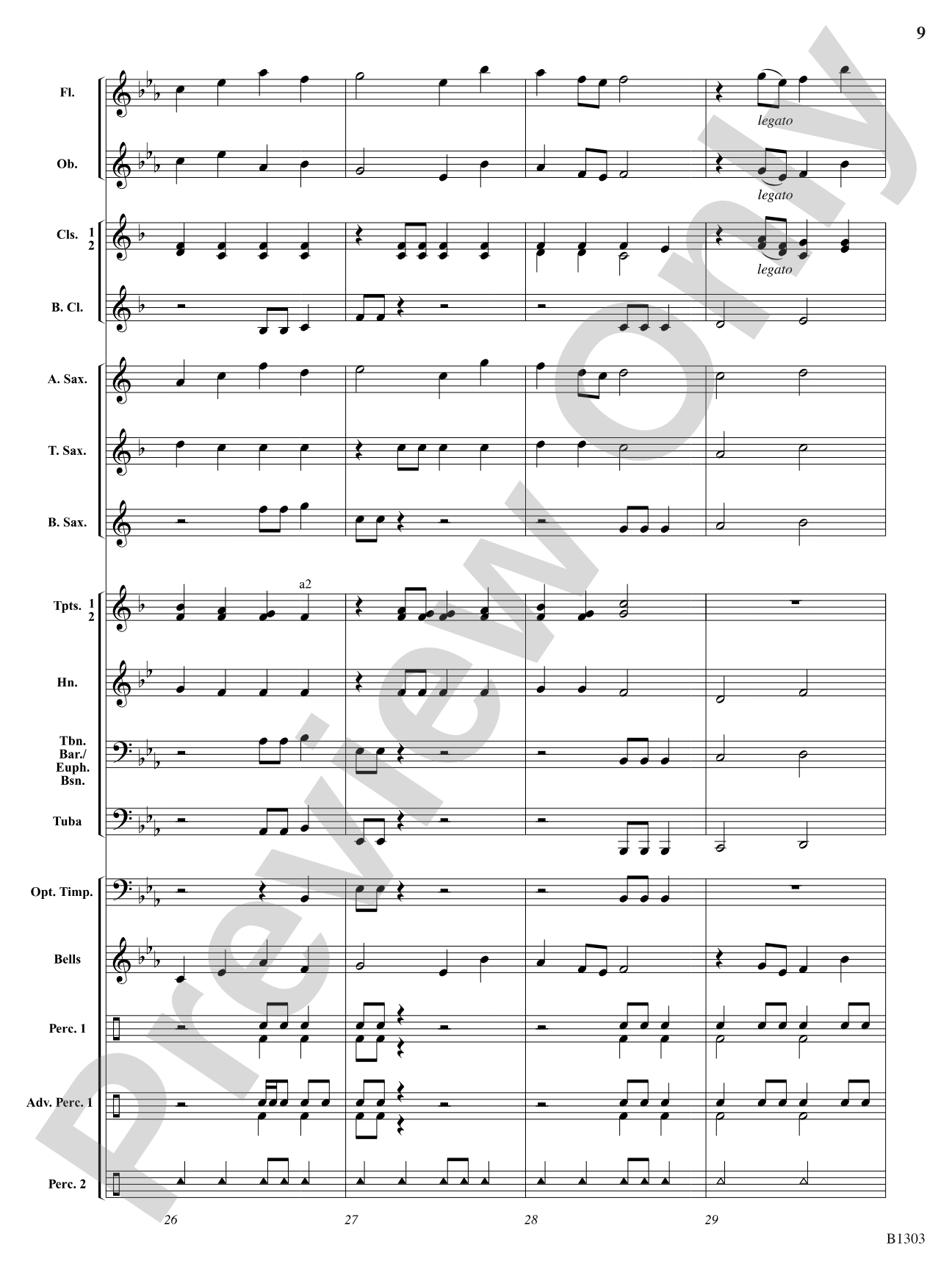 Majestica: Concert Band Conductor Score & Parts