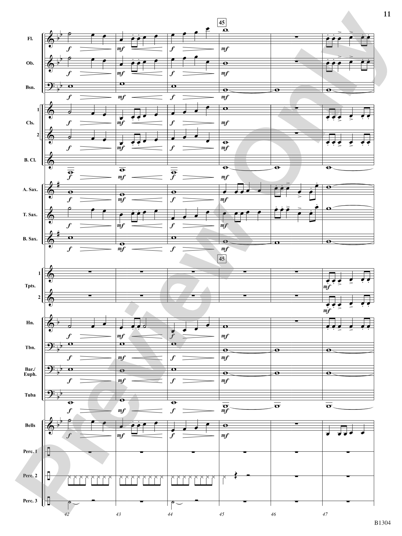 Fire in the Night Sky: Concert Band Conductor Score & Parts