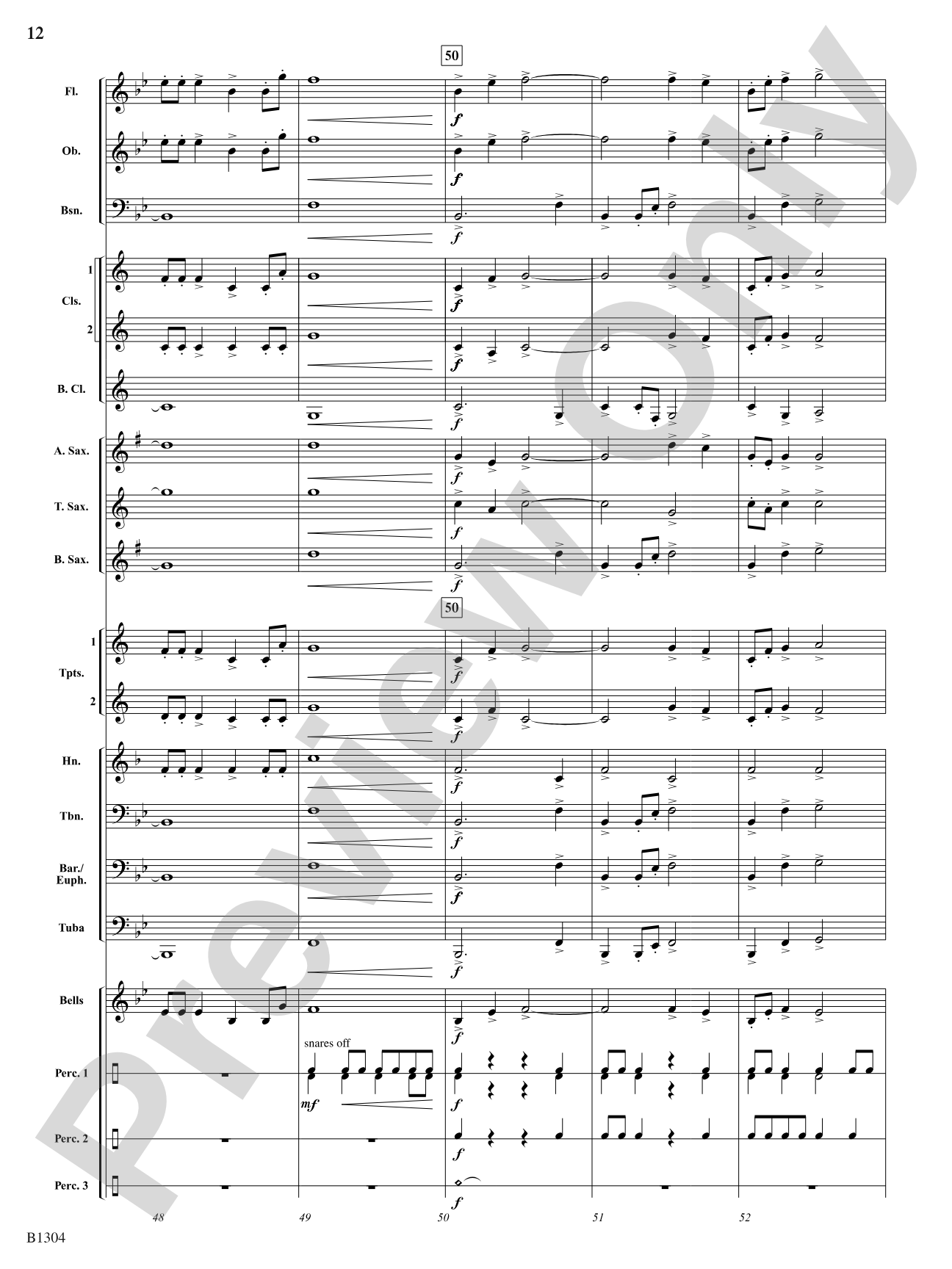 Fire in the Night Sky: Concert Band Conductor Score & Parts