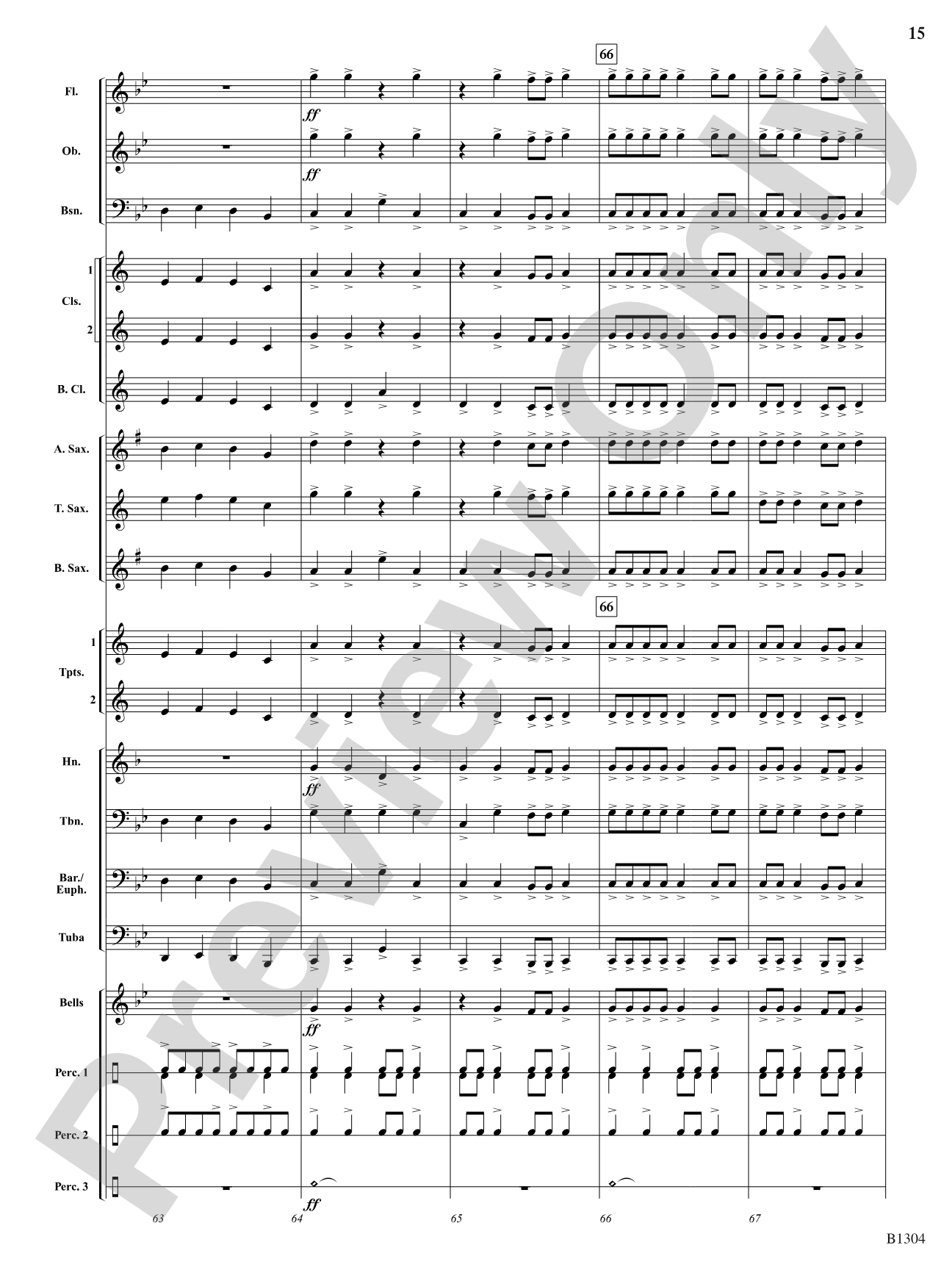 Fire in the Night Sky: Concert Band Conductor Score & Parts