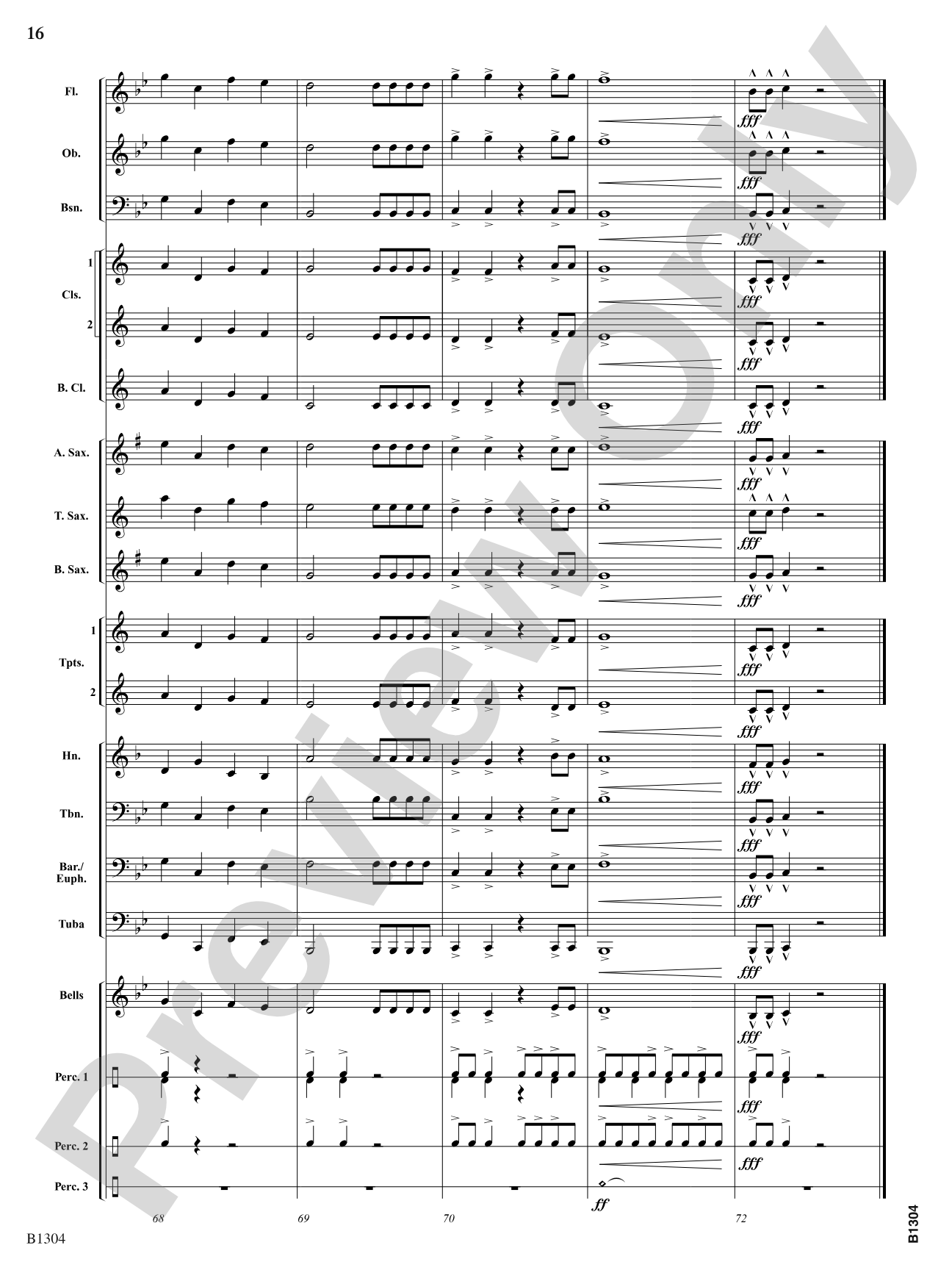 Fire in the Night Sky: Concert Band Conductor Score & Parts