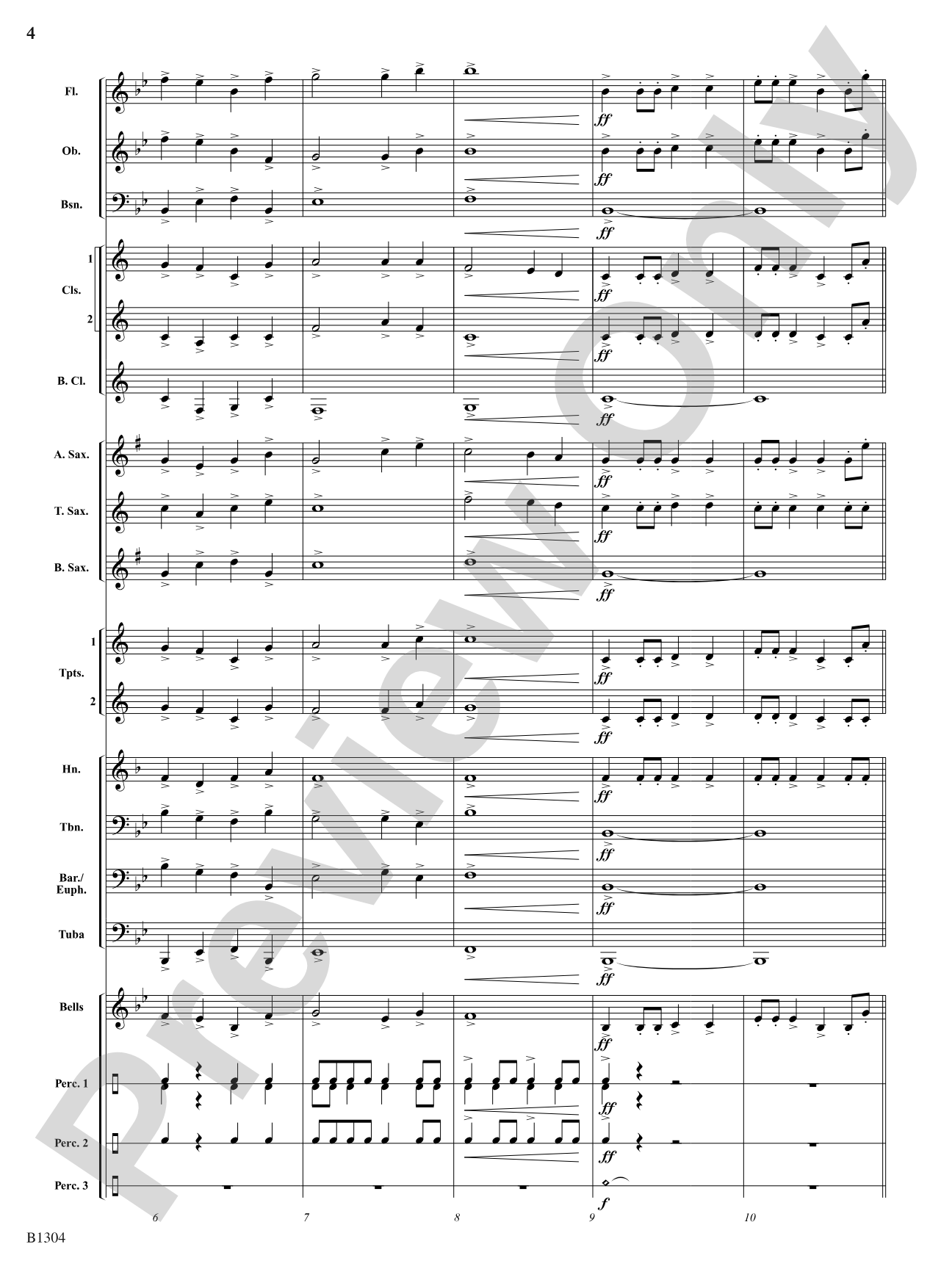 Fire in the Night Sky: Concert Band Conductor Score & Parts