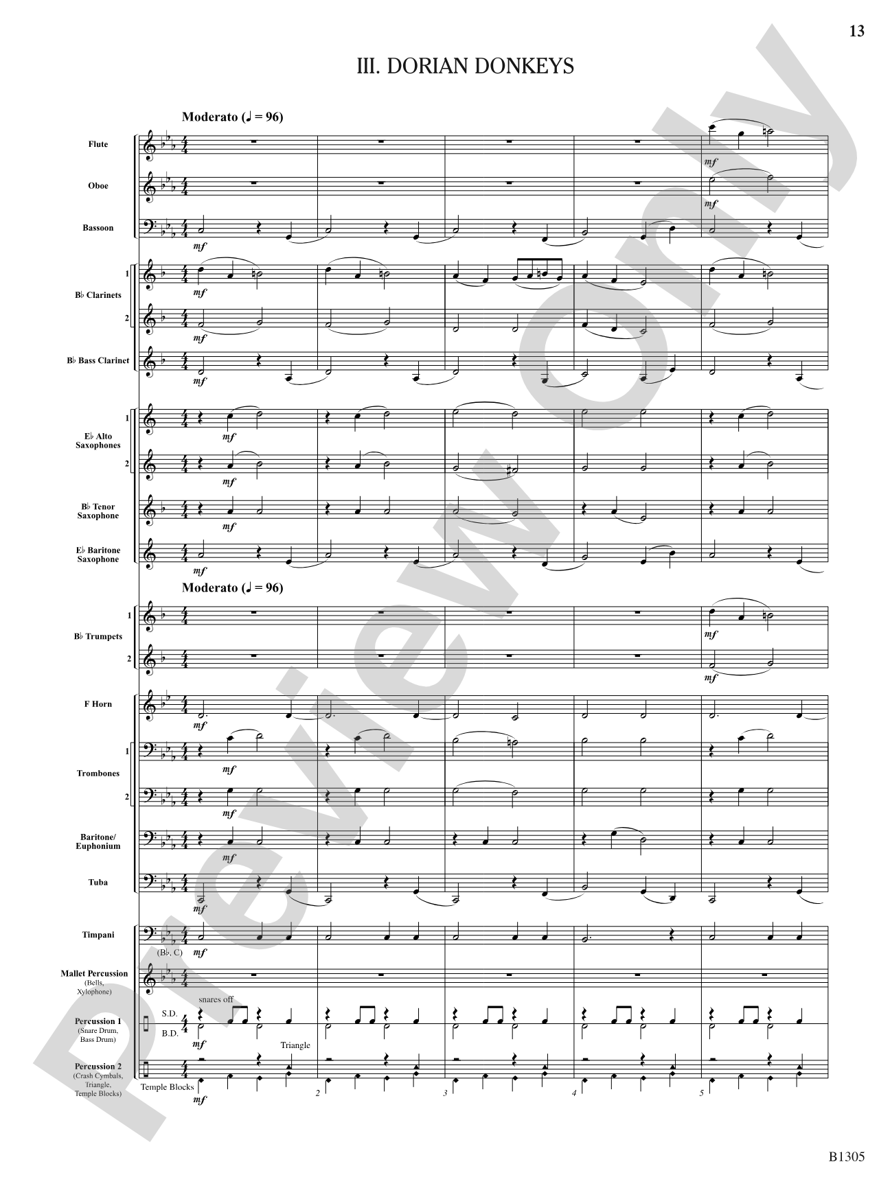 Modal Menagerie: Concert Band Conductor Score & Parts