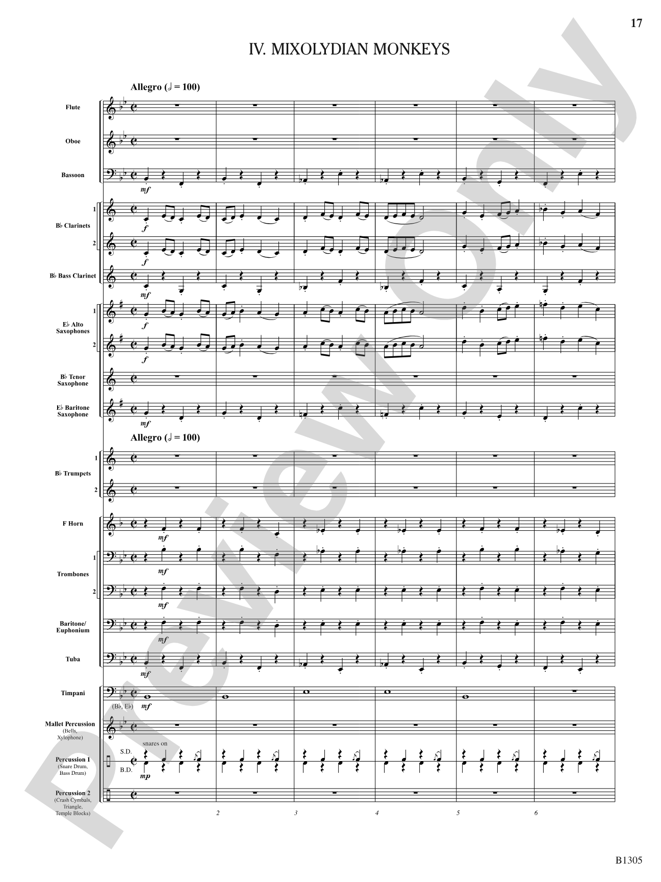 Modal Menagerie: Concert Band Conductor Score & Parts