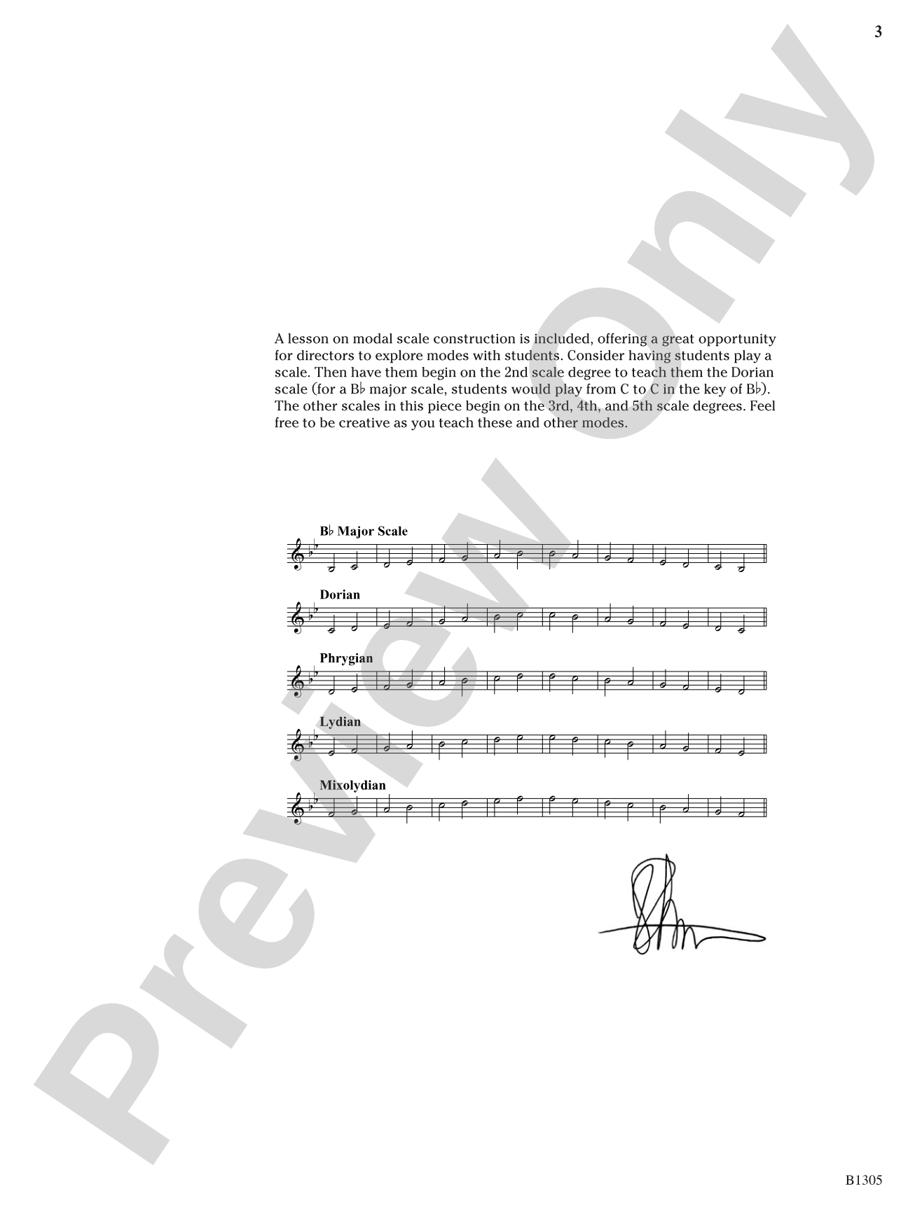 Modal Menagerie: Concert Band Conductor Score & Parts