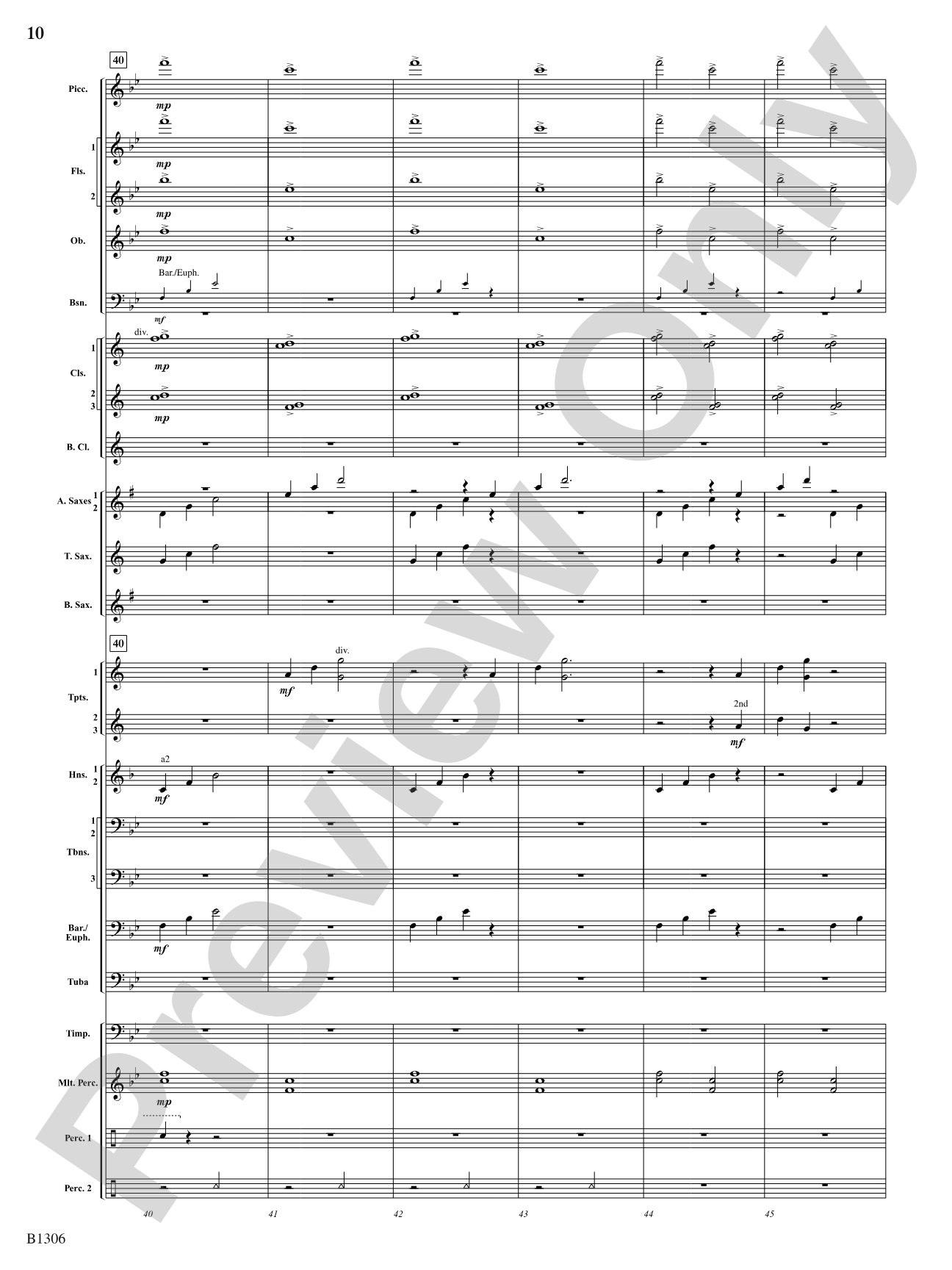 Jupiter (from The Planets): Concert Band Conductor Score & Parts