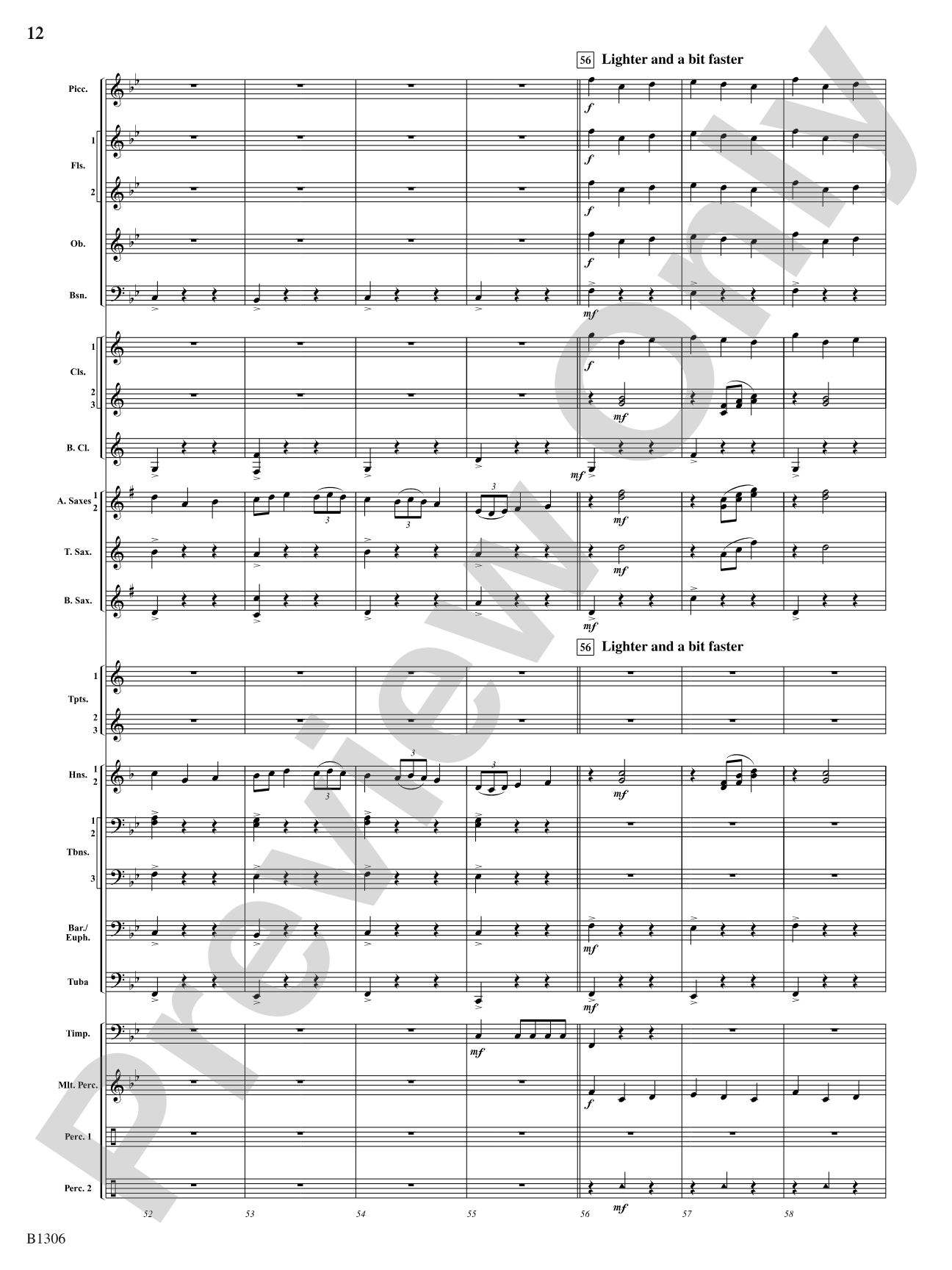 Jupiter (from The Planets): Concert Band Conductor Score & Parts