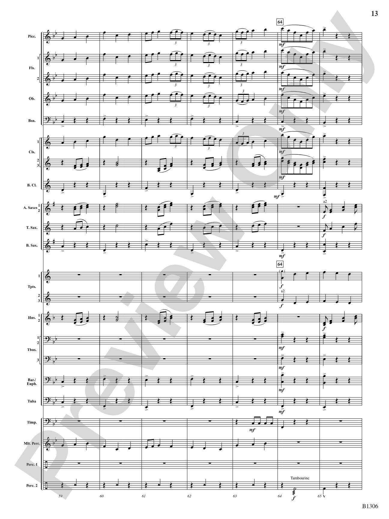Jupiter (from The Planets): Concert Band Conductor Score & Parts