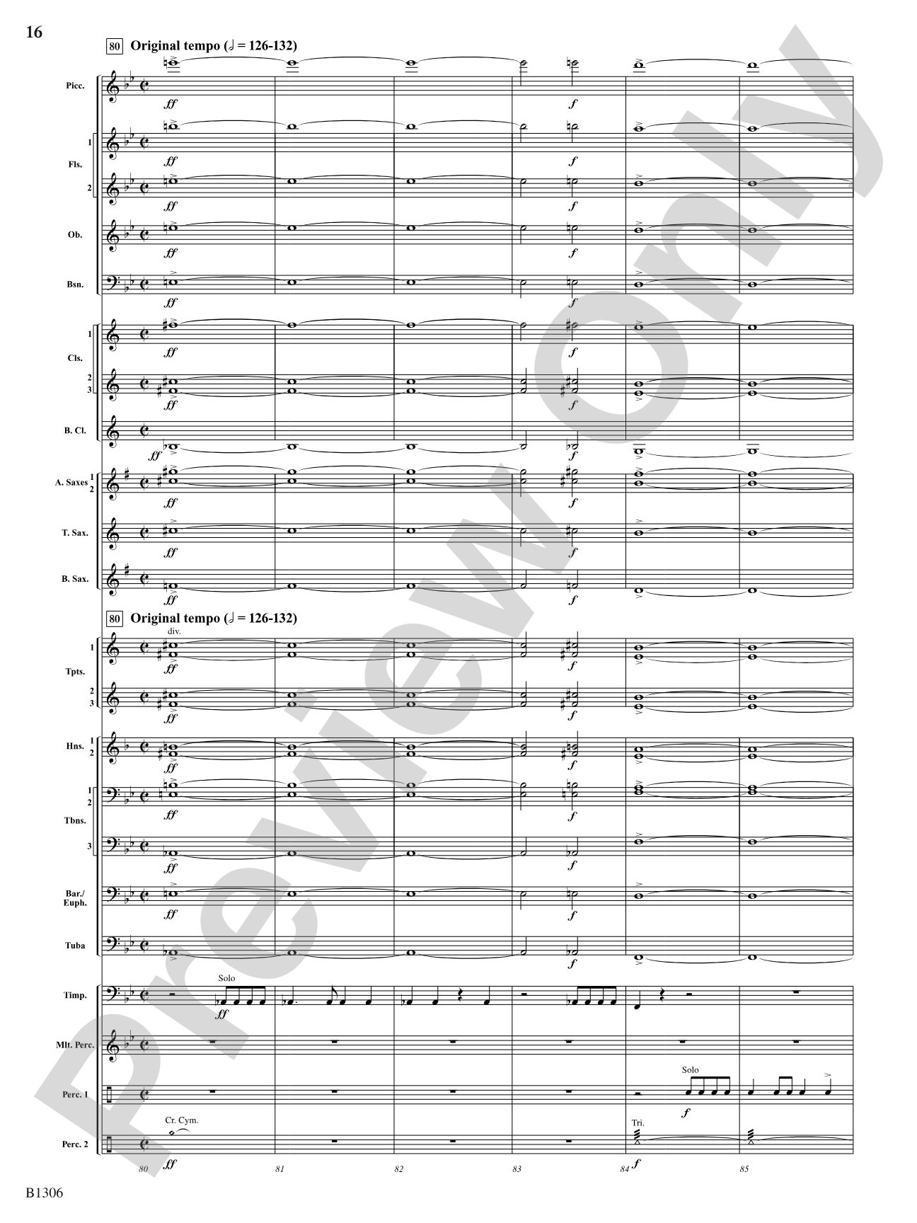 Jupiter (from The Planets): Concert Band Conductor Score & Parts