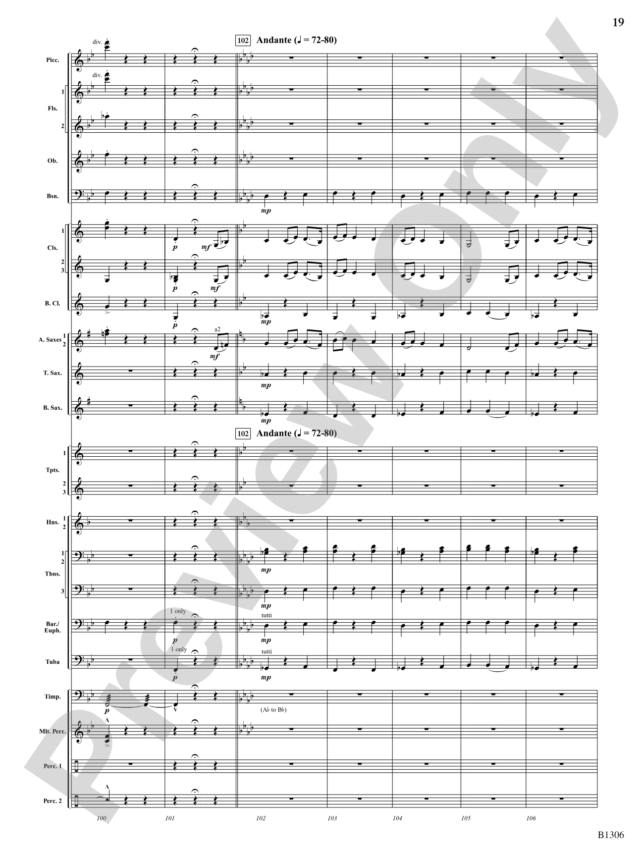 Jupiter (from The Planets): Concert Band Conductor Score & Parts