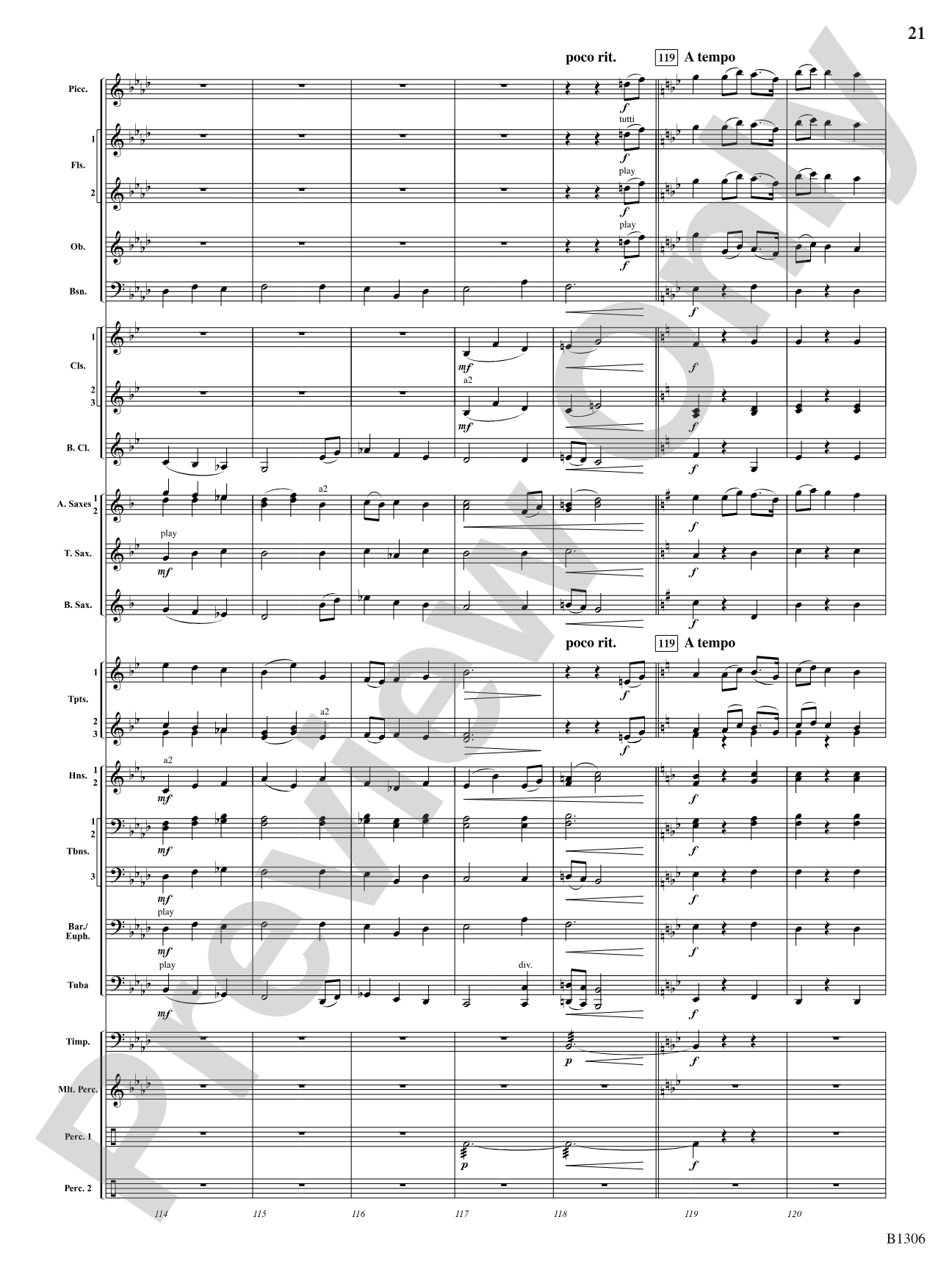 Jupiter (from The Planets): Concert Band Conductor Score & Parts