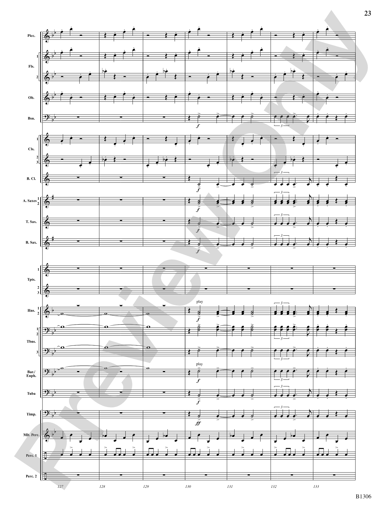 Jupiter (from The Planets): Concert Band Conductor Score & Parts