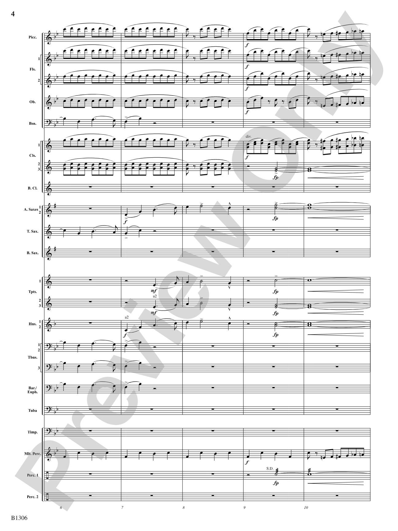 Jupiter (from The Planets): Concert Band Conductor Score & Parts