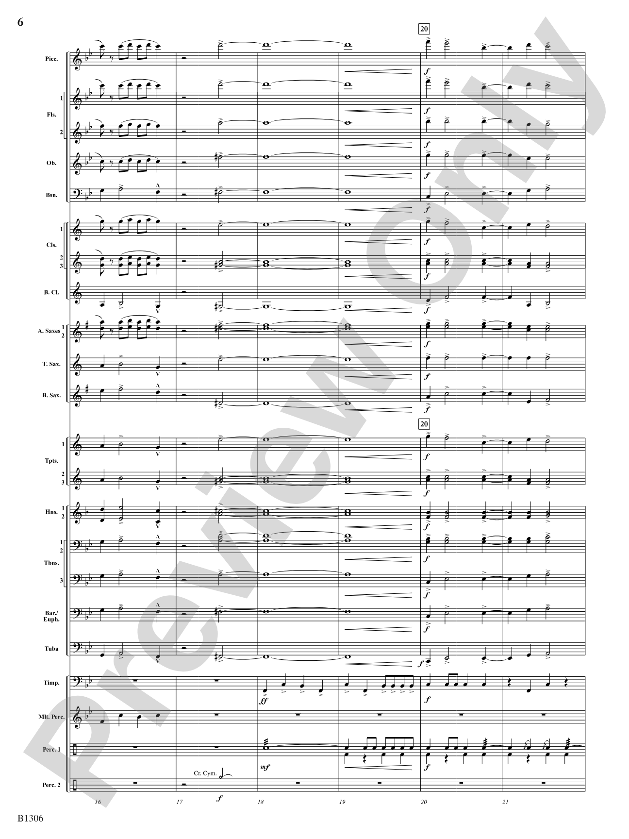 Jupiter (from The Planets): Concert Band Conductor Score & Parts