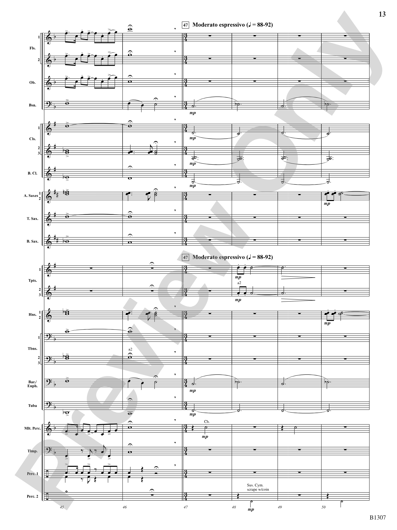 To Sail Beyond the Stars: Score