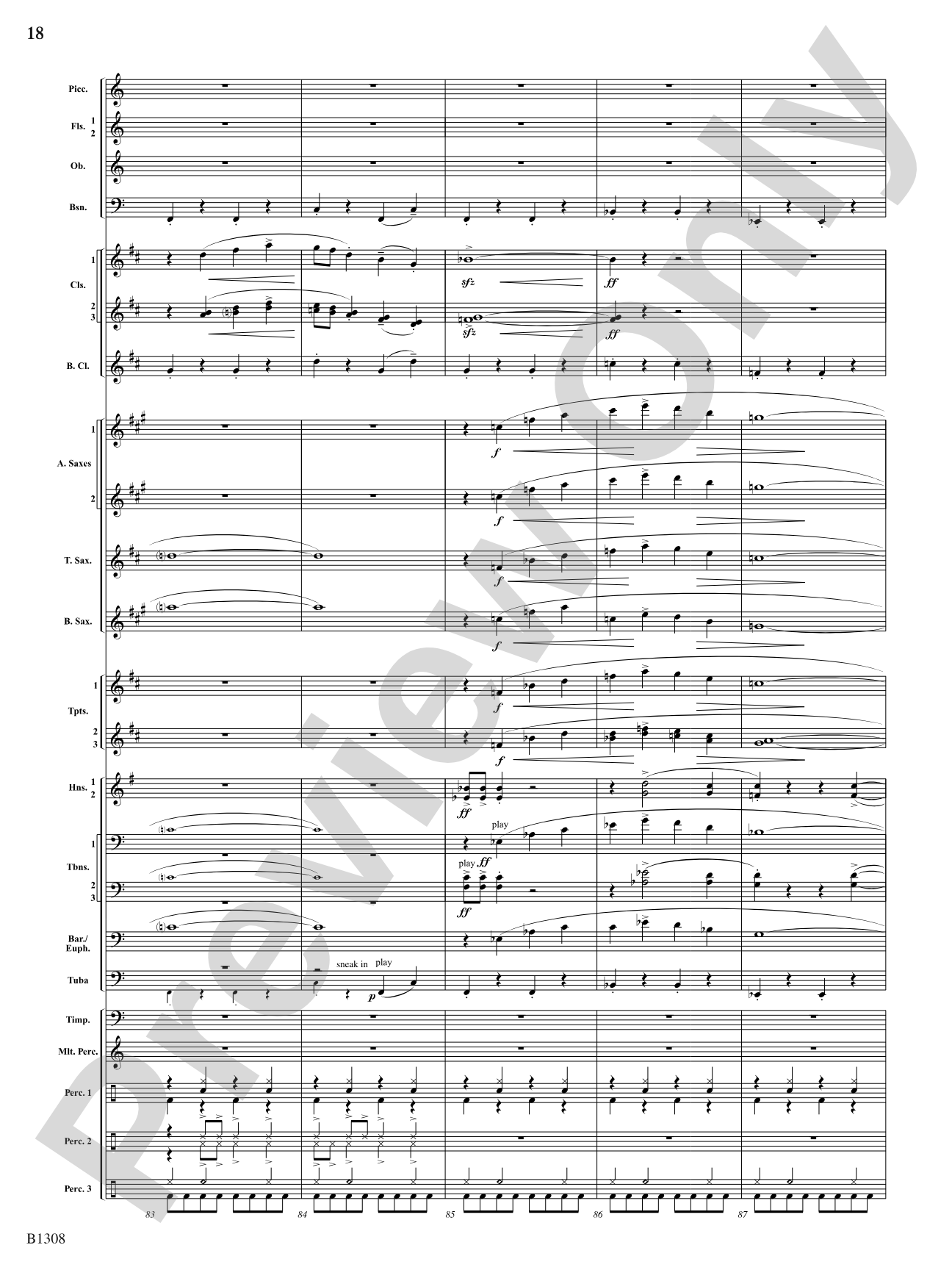 Toboggan Ride: Concert Band Conductor Score & Parts