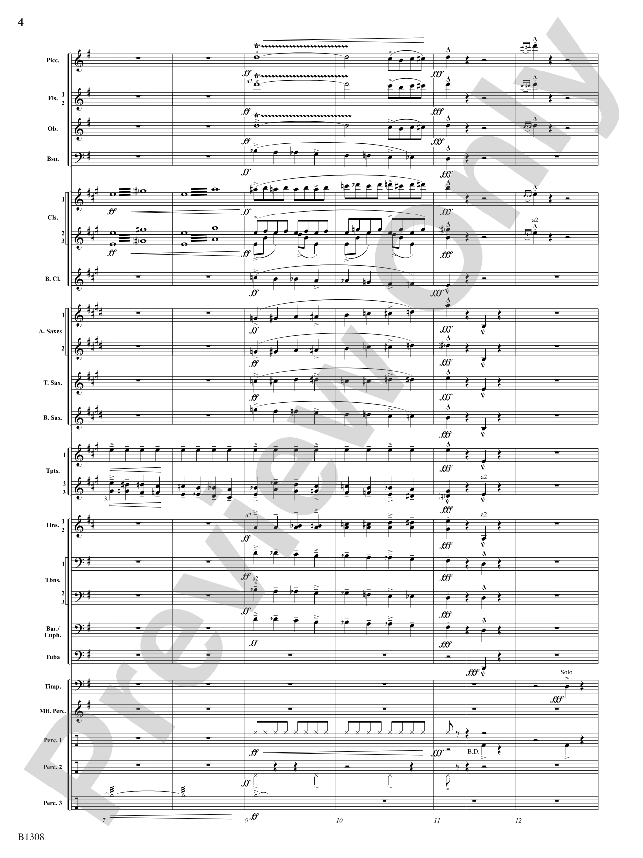 Toboggan Ride: Concert Band Conductor Score & Parts