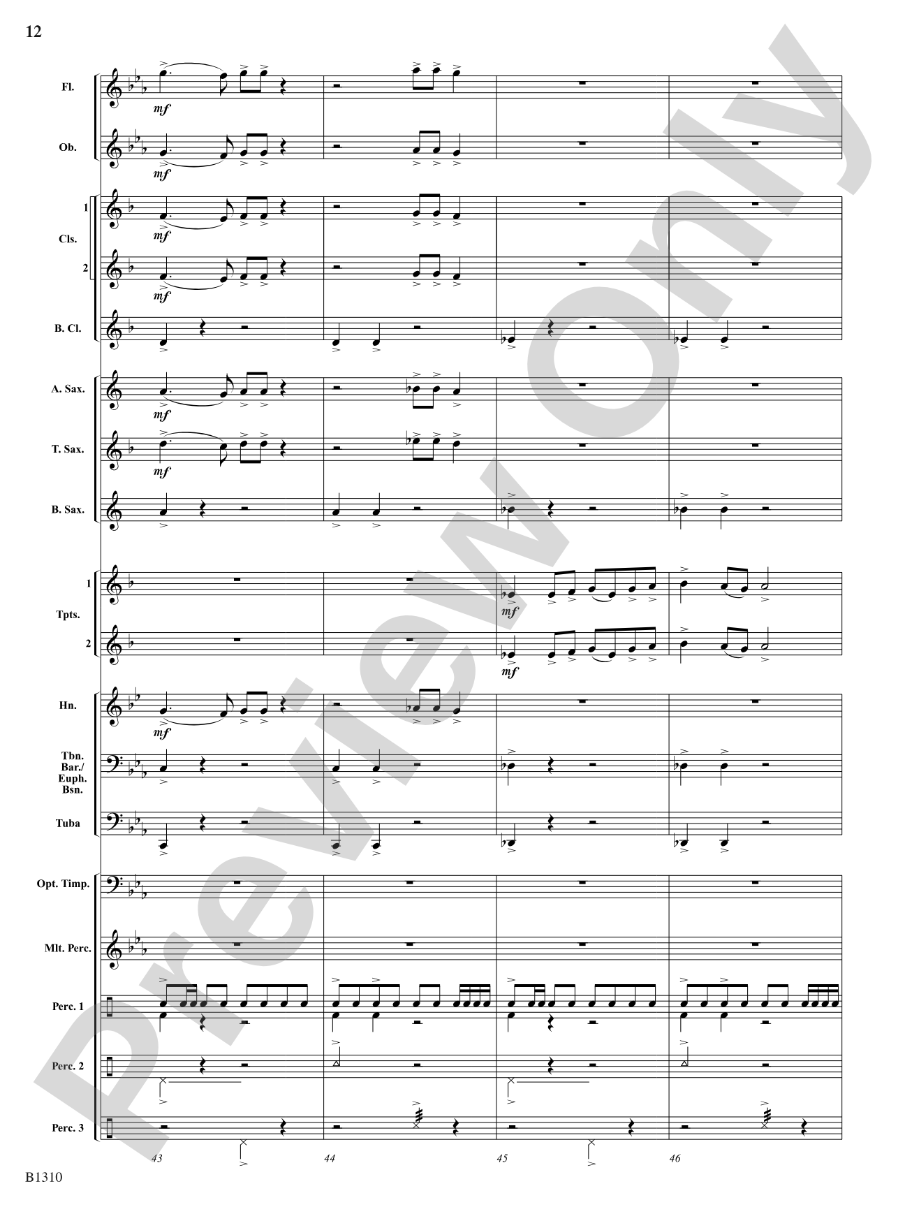 Antiphonal Celebration: Concert Band Conductor Score & Parts